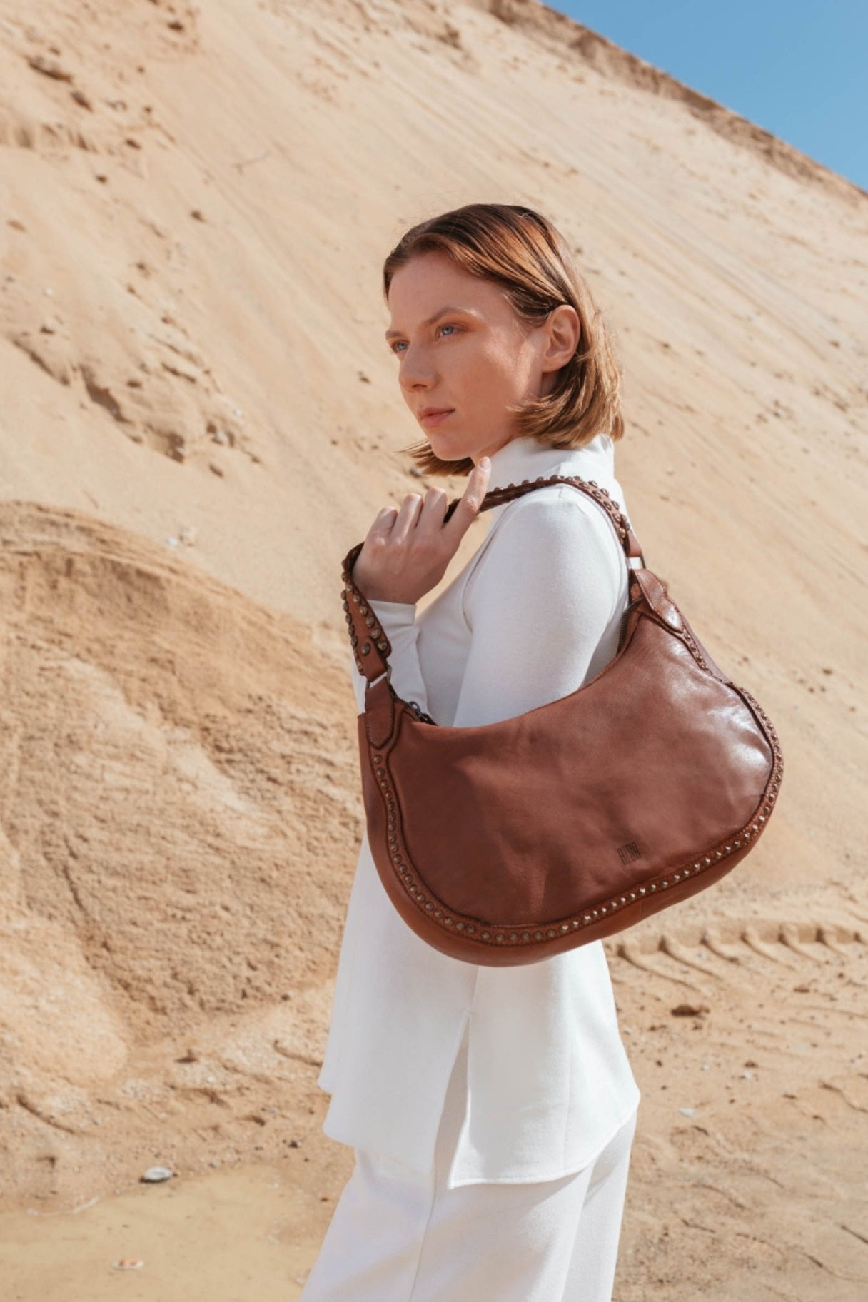 Sac hobo Portland de BIBA - couleur cuero