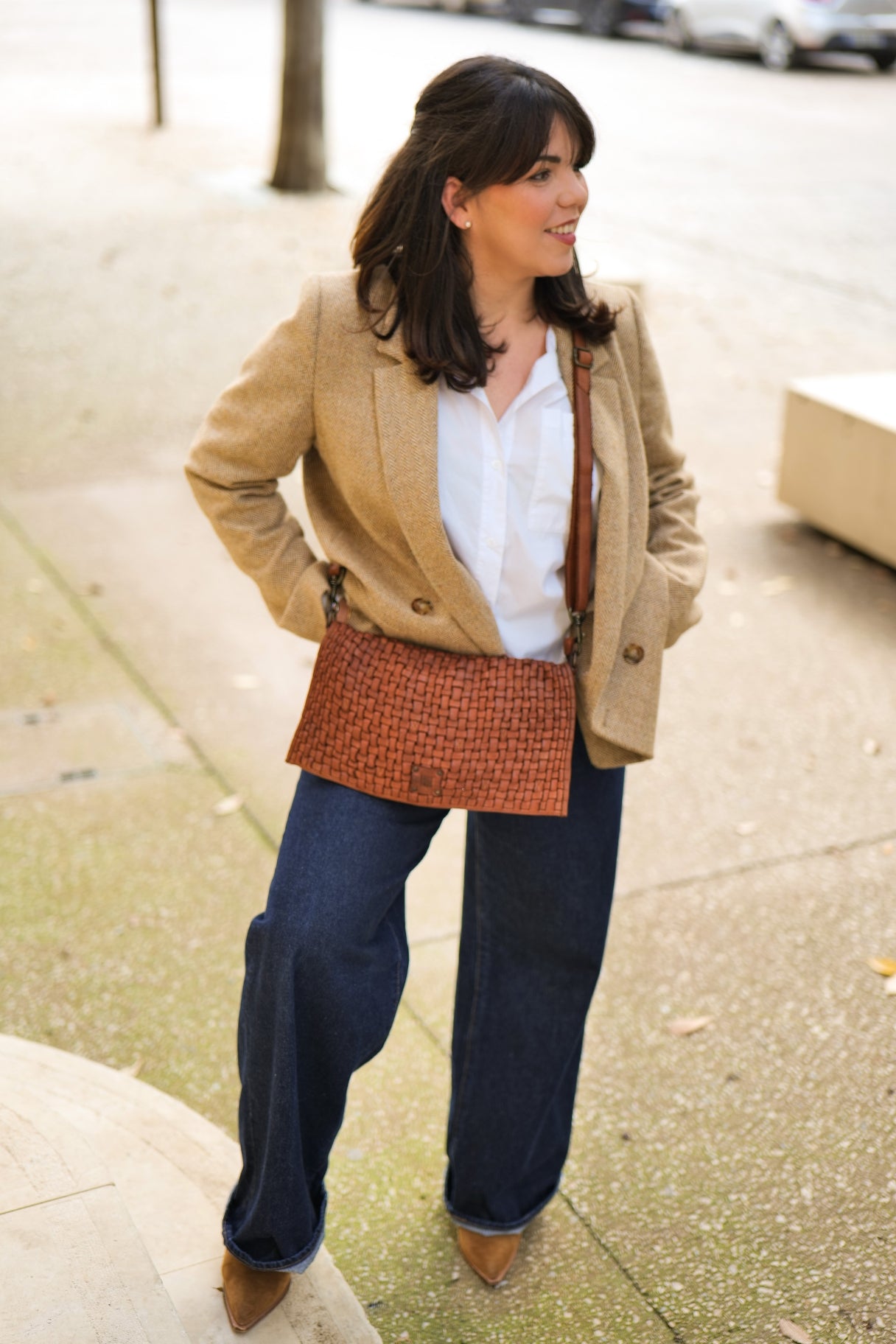 Sac bandoulière en cuir BIBA Kansas