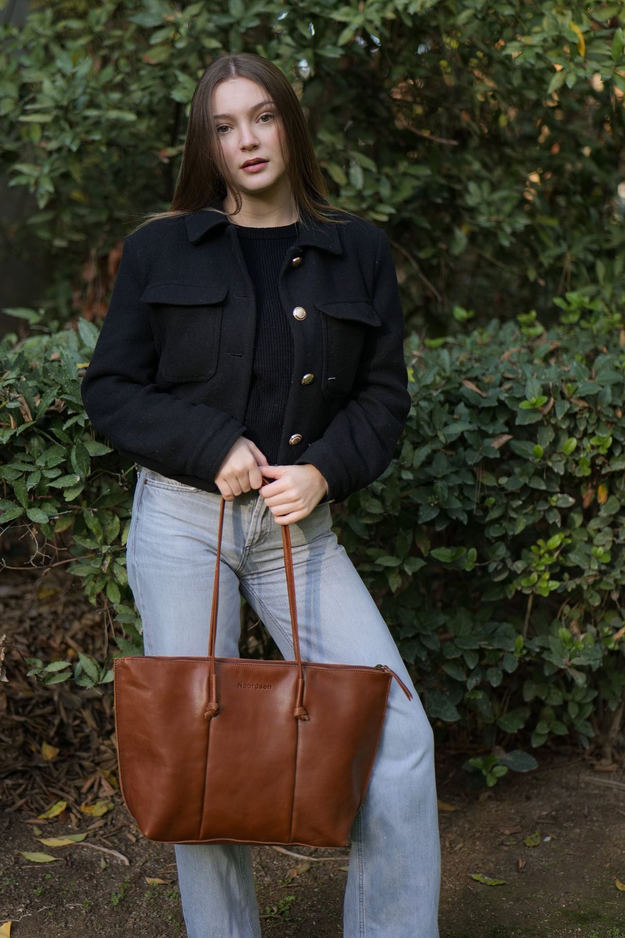 Grand sac cabas en cuir pour femme - Noordsen
