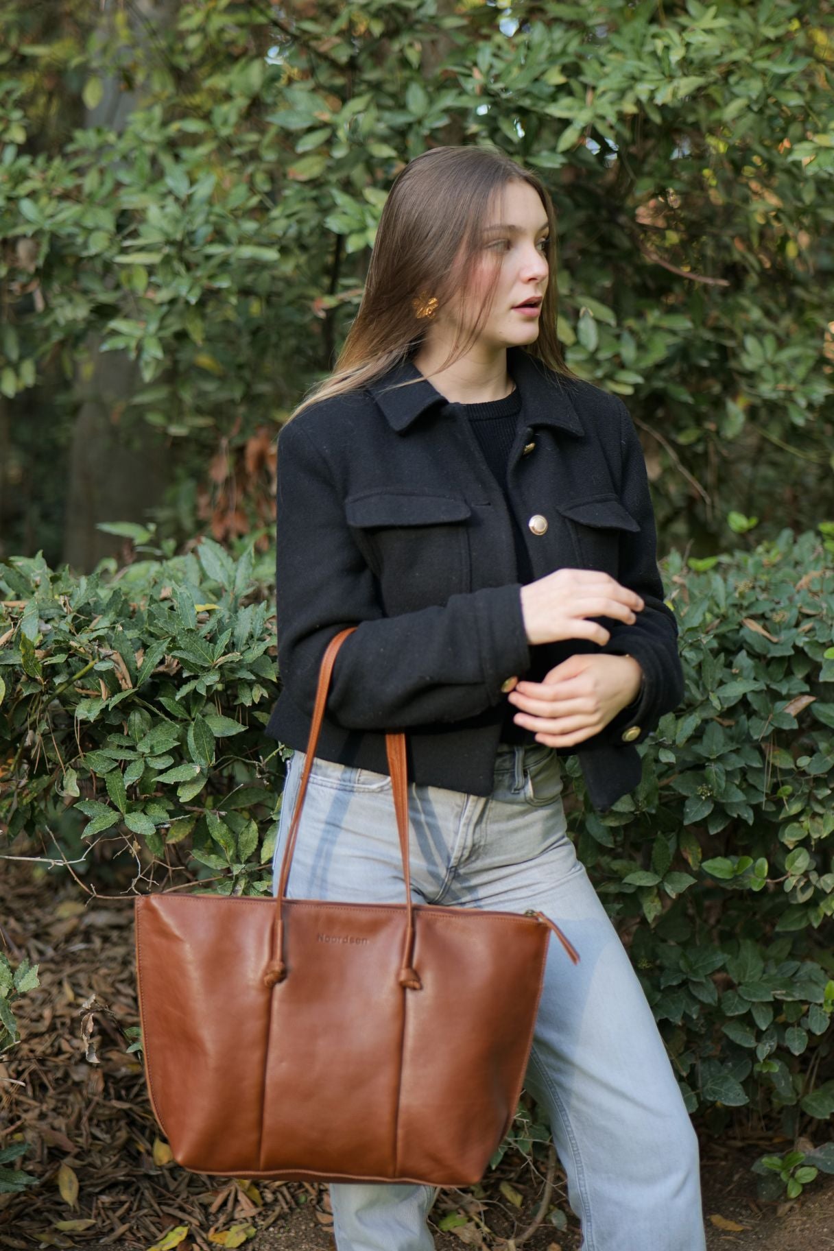 Grand sac cabas en cuir pour femme - Noordsen
