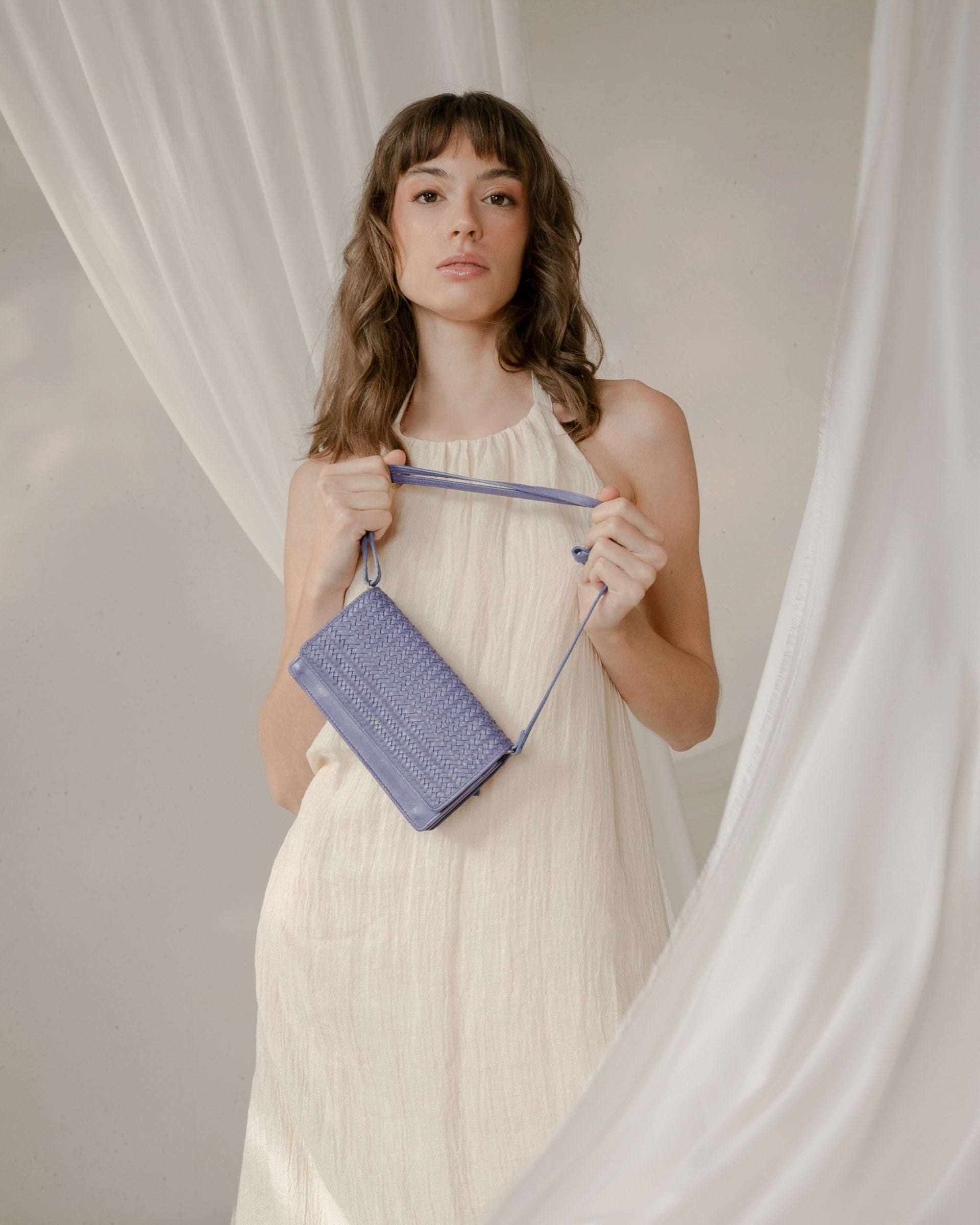 Mini sac bandoulière en cuir BIBA Roseau ROU1L