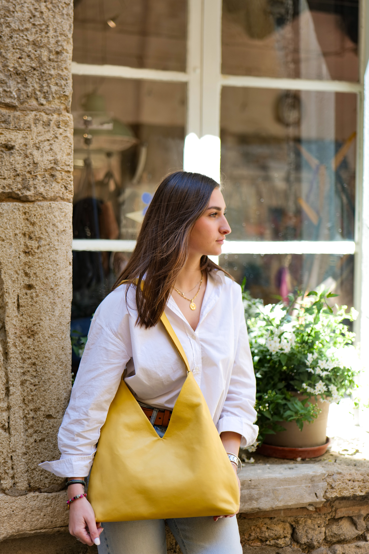 Sac Talya en cuir d'agneau – Naterra