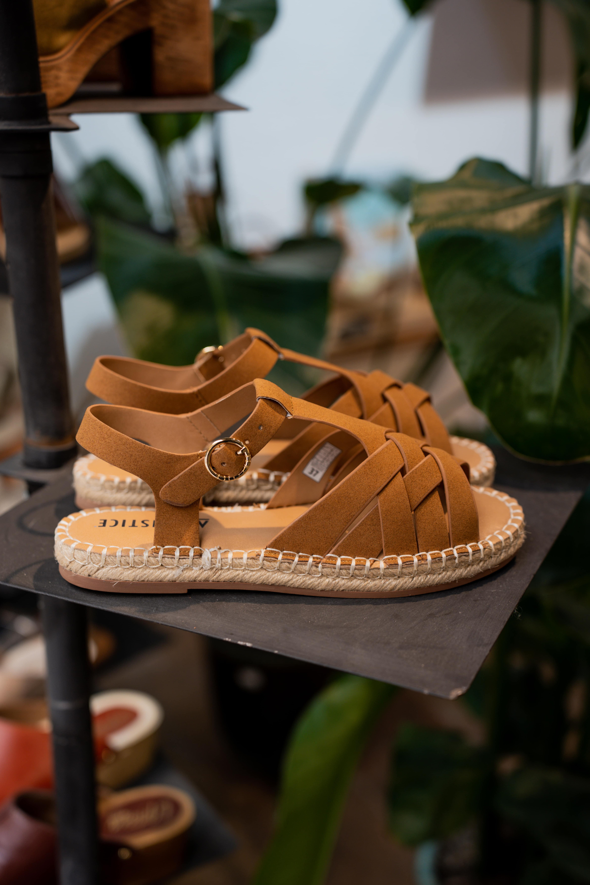 spartiate marron avec semelle confortables