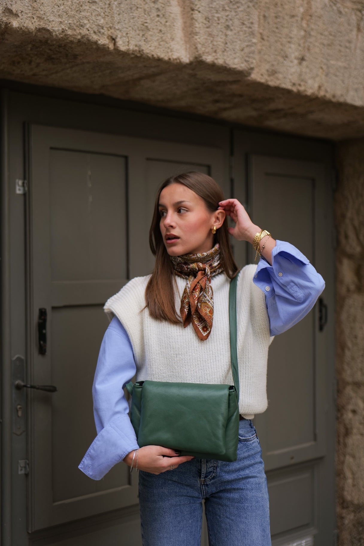 Besace cuir ultra-souple Mira Naterra