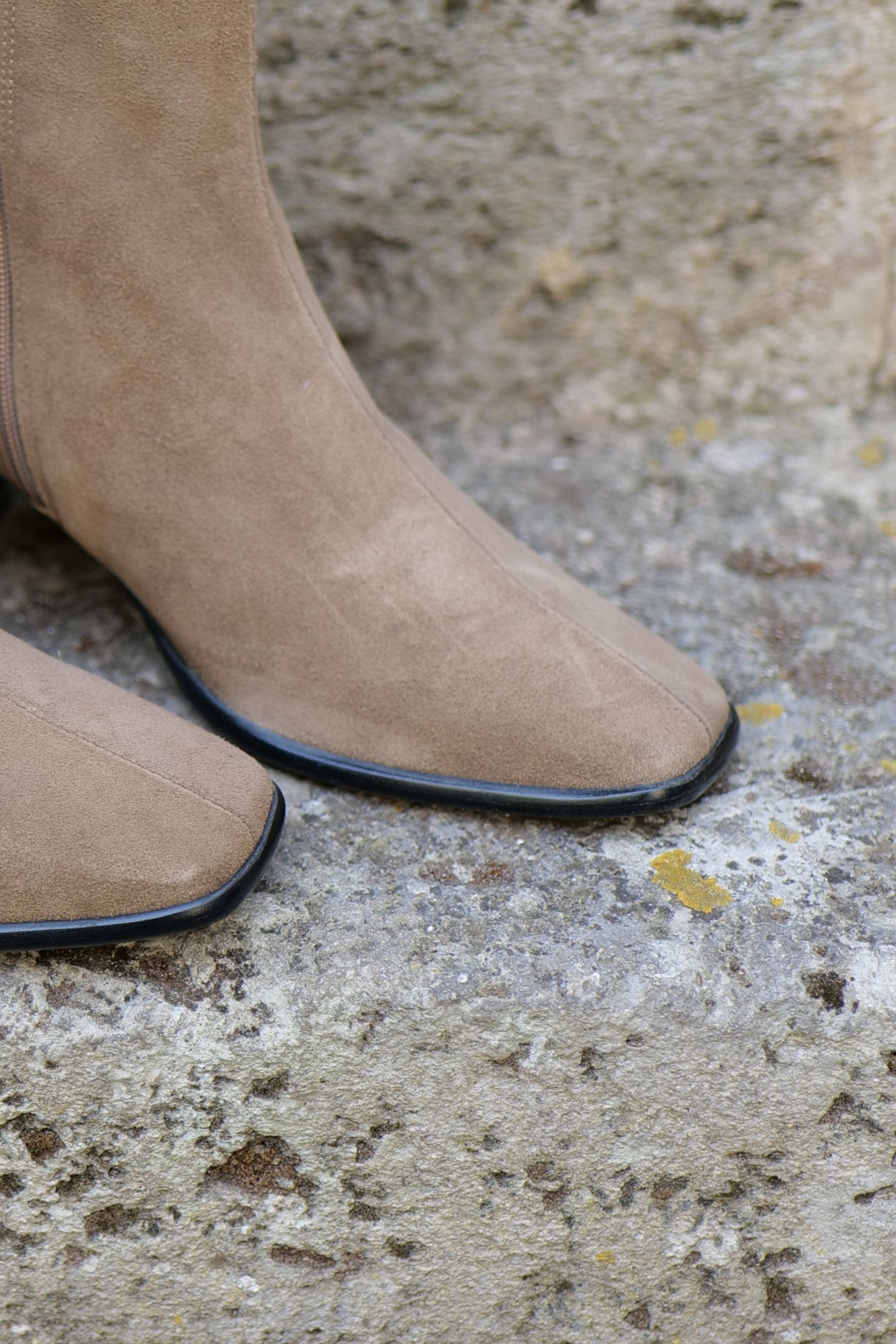 Bottines Dremia en daim taupe – Ángel Alarcón