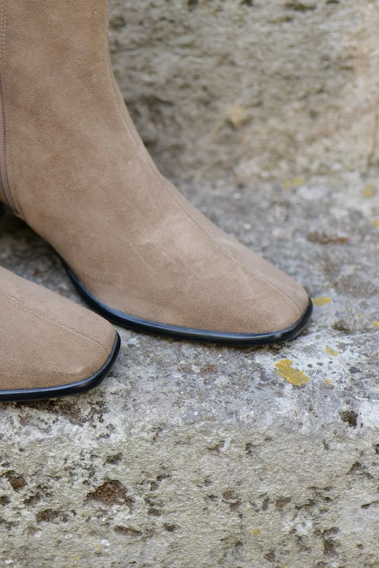Bottines Dremia en daim taupe – Ángel Alarcón