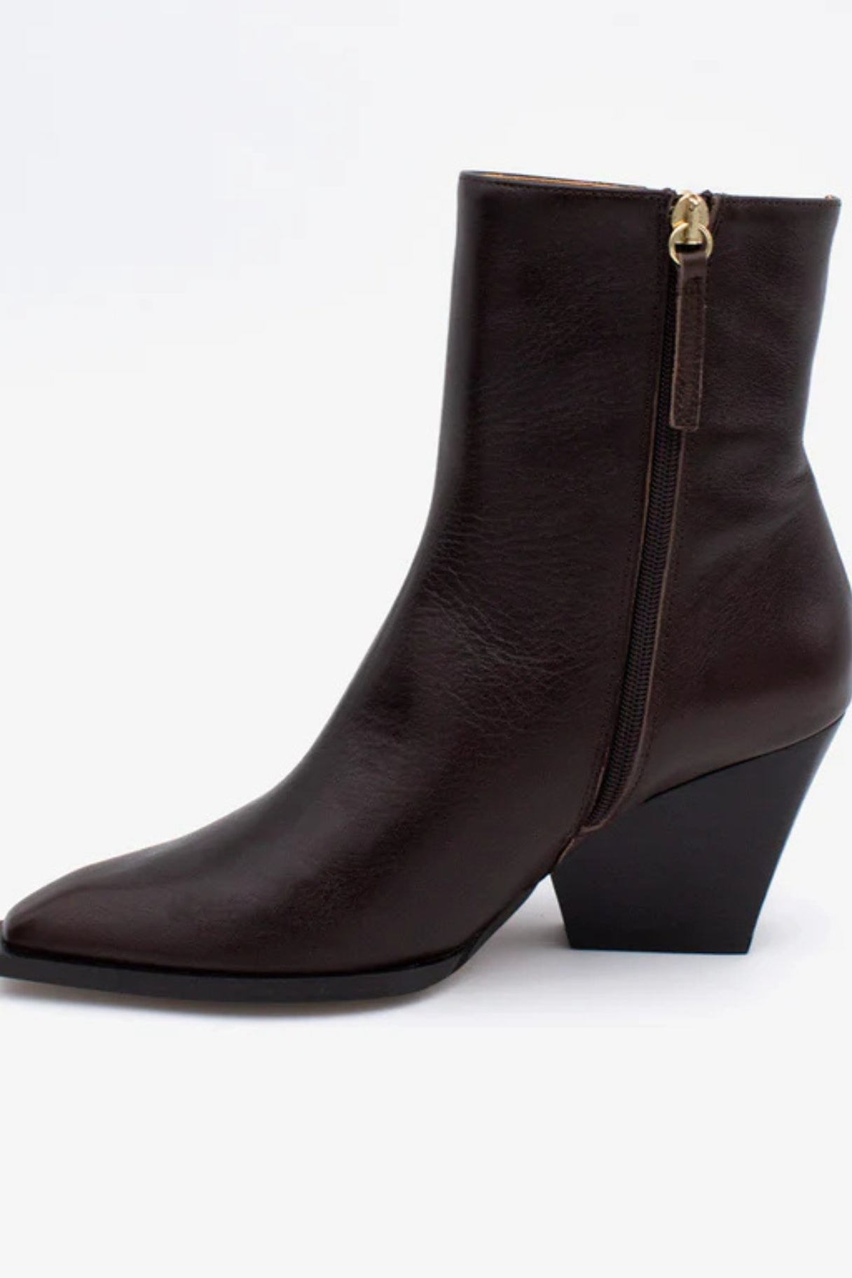 Bottines MIRETTE en cuir naturel marron – Ángel Alarcón