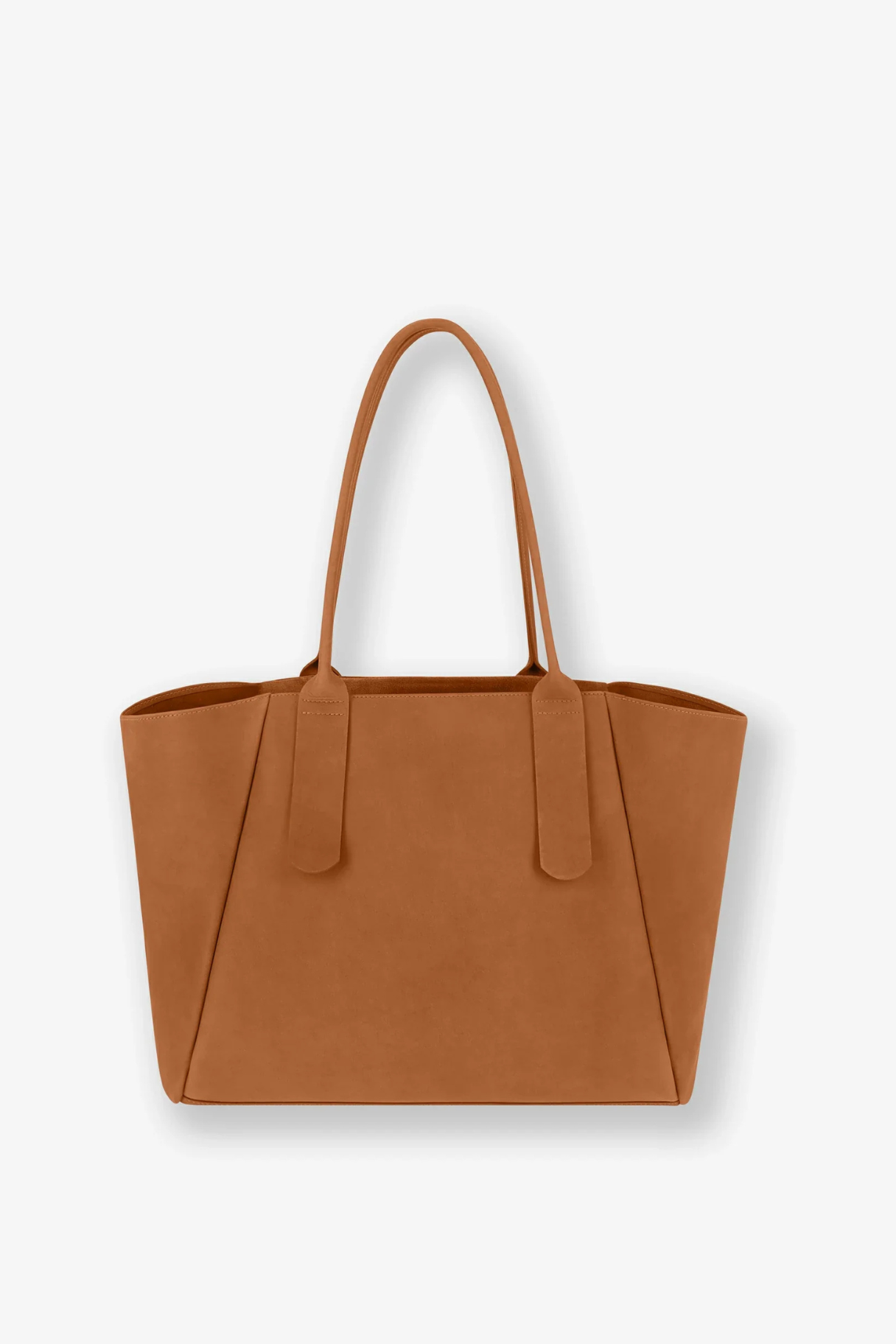Cabas femme cuir aniline en camel Déméter Ateliers Fourès, design minimaliste ton sur ton