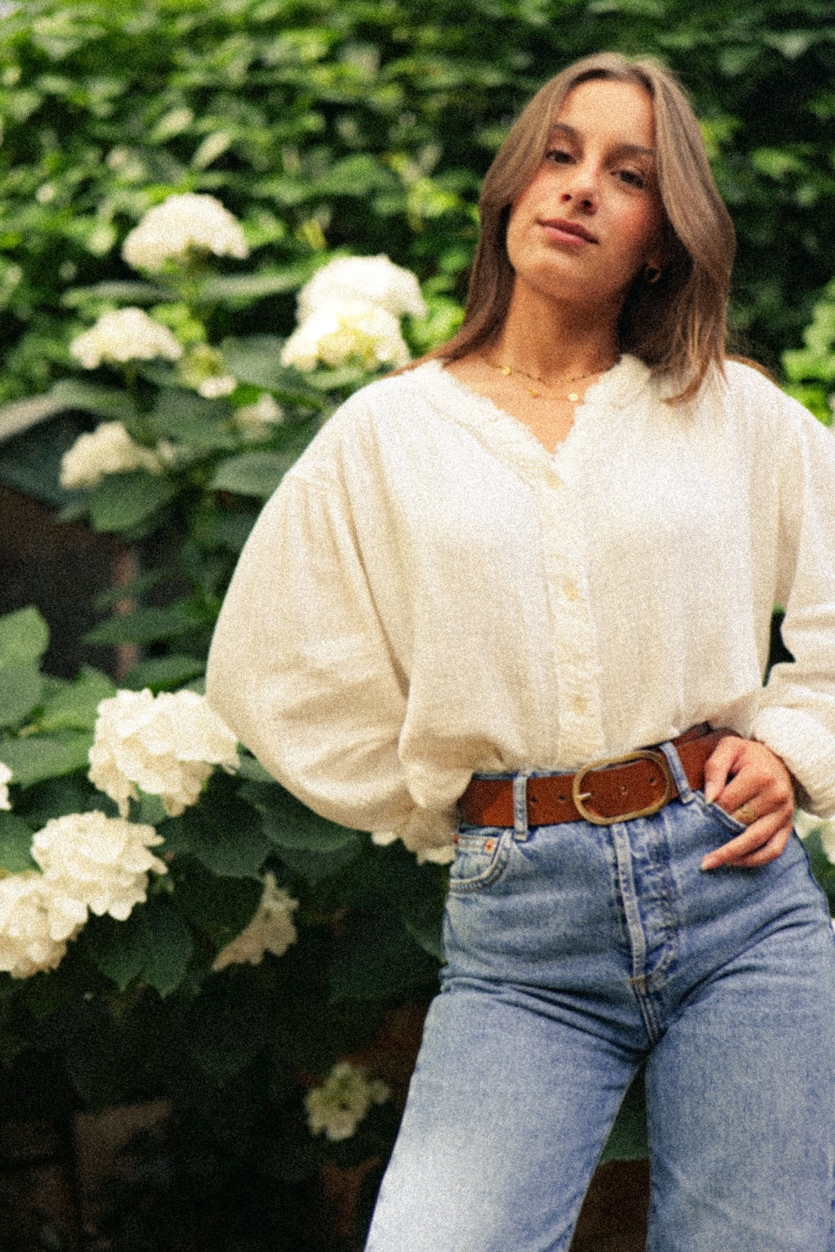 Ceinture femme en cuir camel fabriquée en France - Nappa maroquinerie