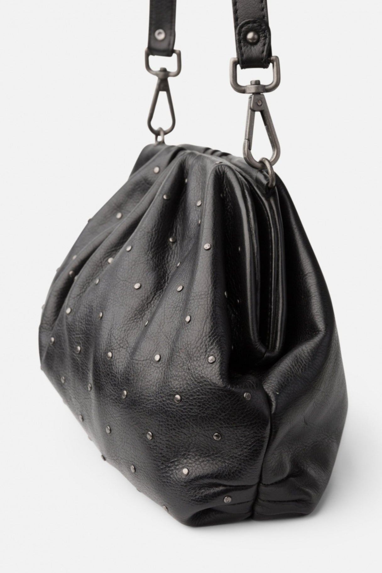 Sac bandoulière BIBA Katy en cuir lavé noir