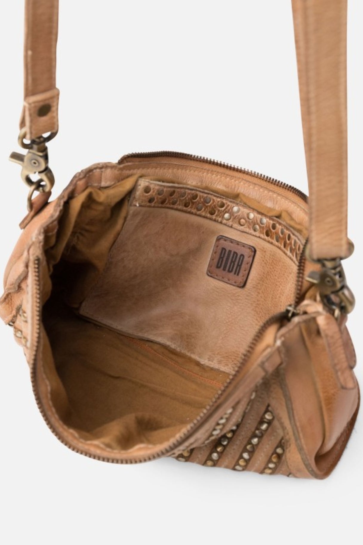 Intérieur du sac Stella SLA3L avec poche, doublure coton et zip