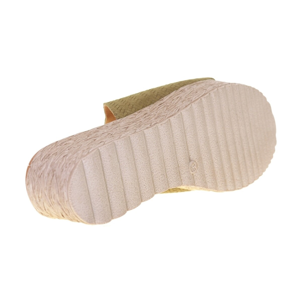 semelle crantée des mules Eva Frutos 767 kaki