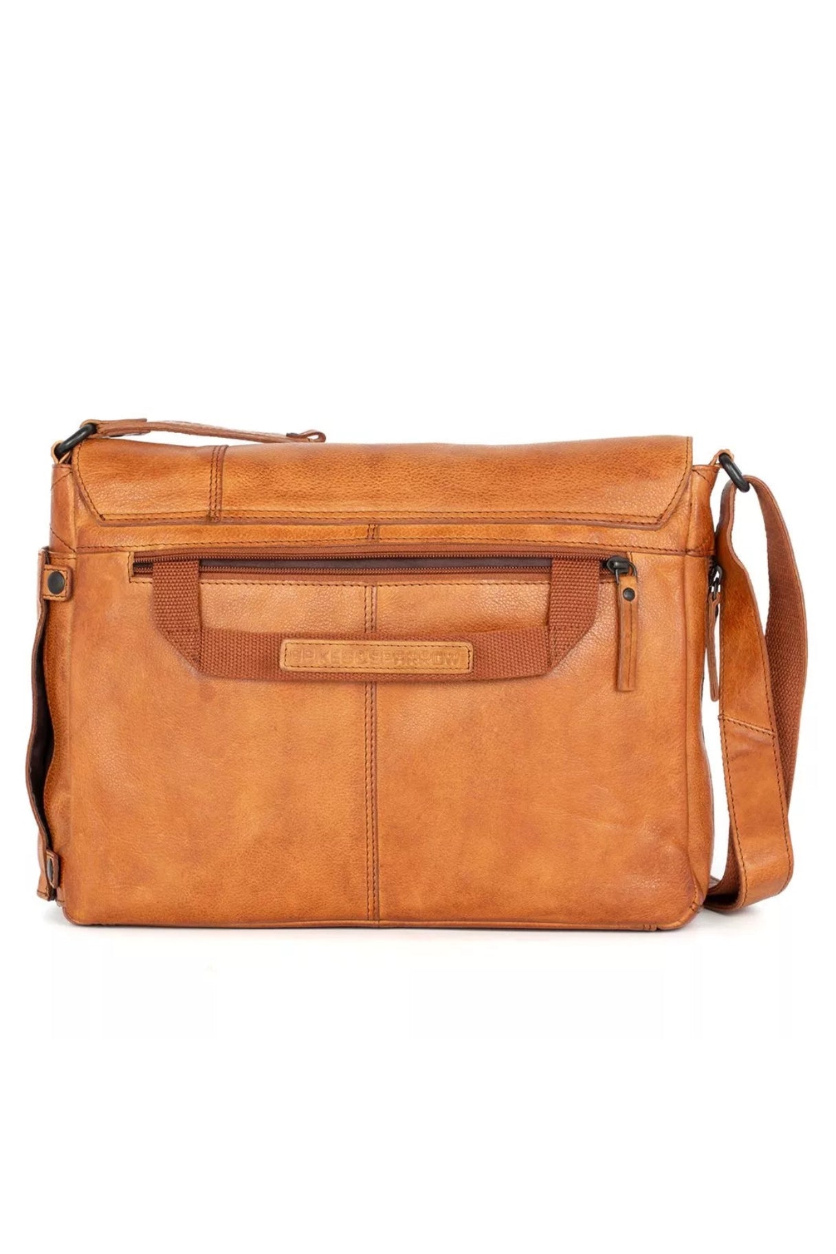 Sac cartable à bandoulière zip arrière