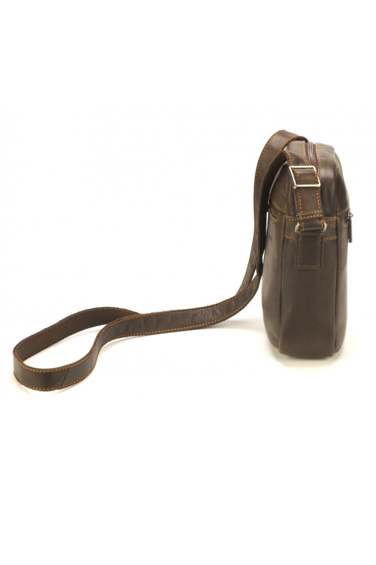 Arthur Aston - Sac bandoulière en cuir marron