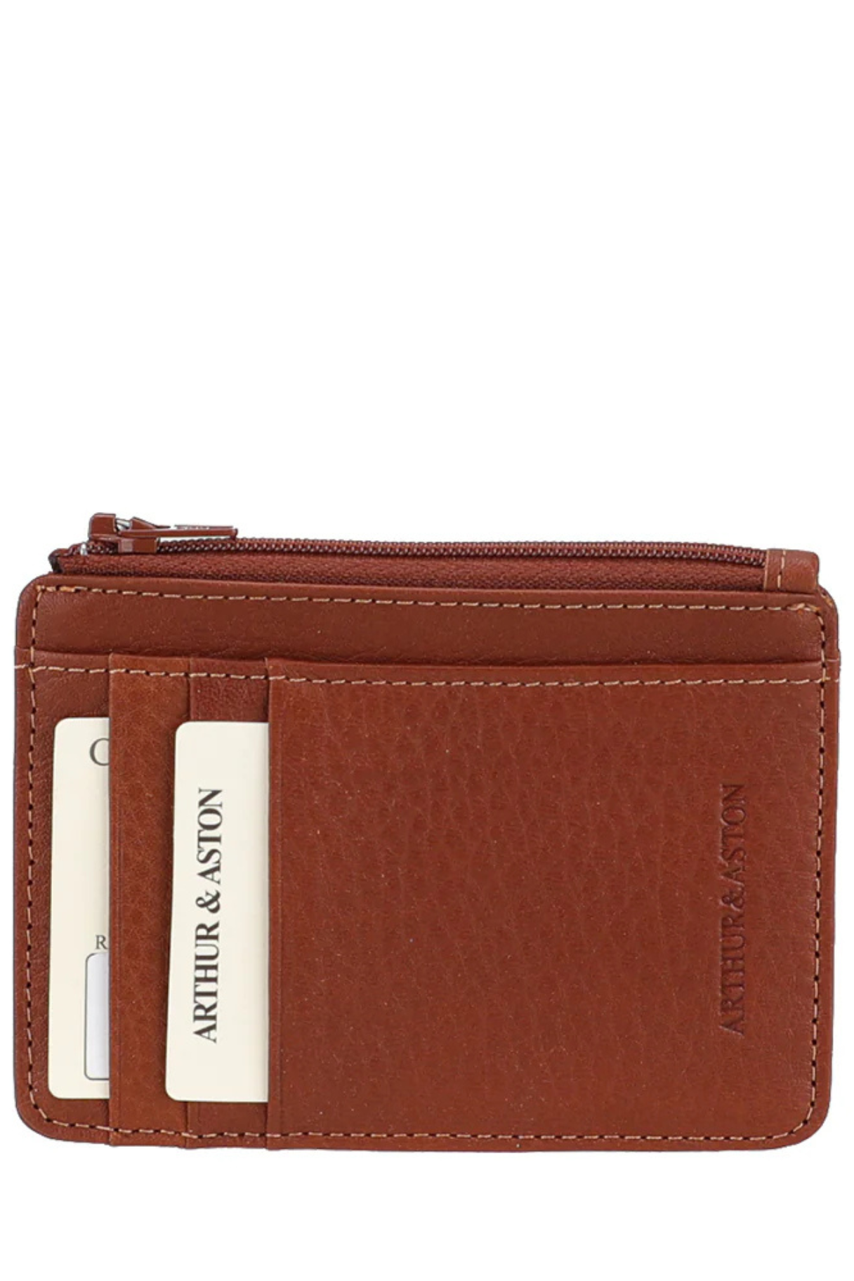 Porte-cartes cuir RFID Ange cognac Arthur & Aston
