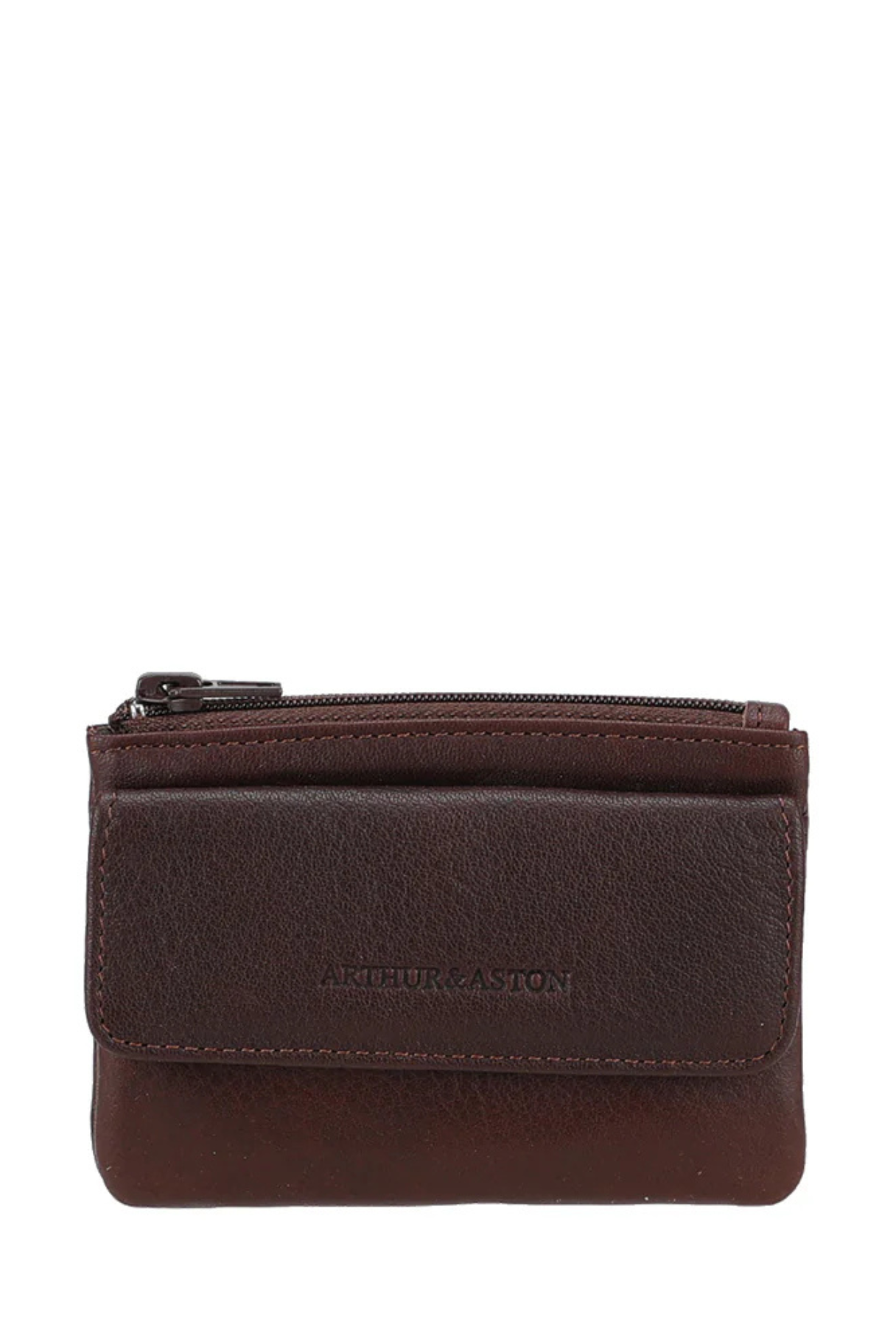 Porte-monnaie cuir marron Arthur & Aston Ange compact