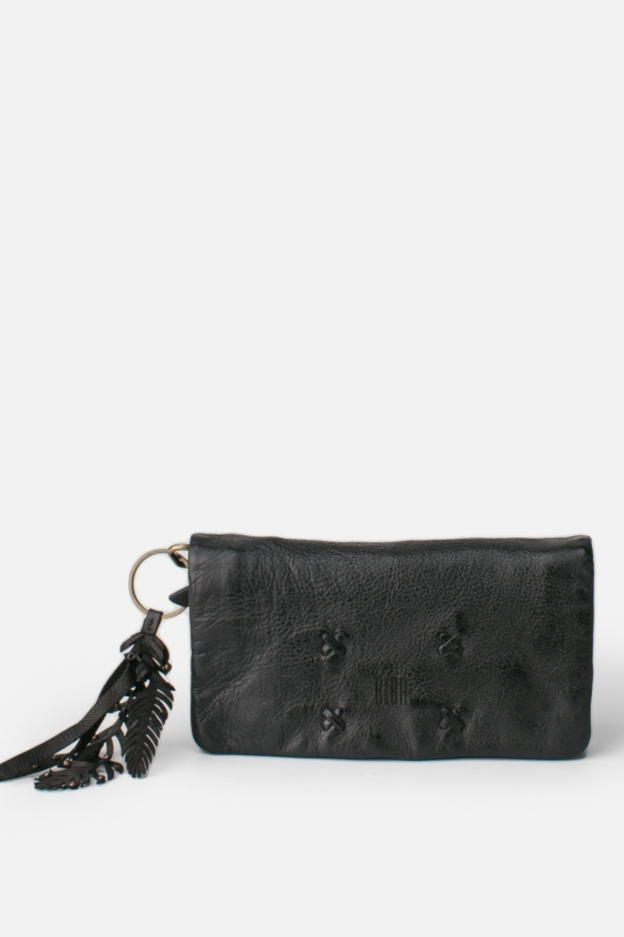 Portefeuille en cuir Biba burwood noir