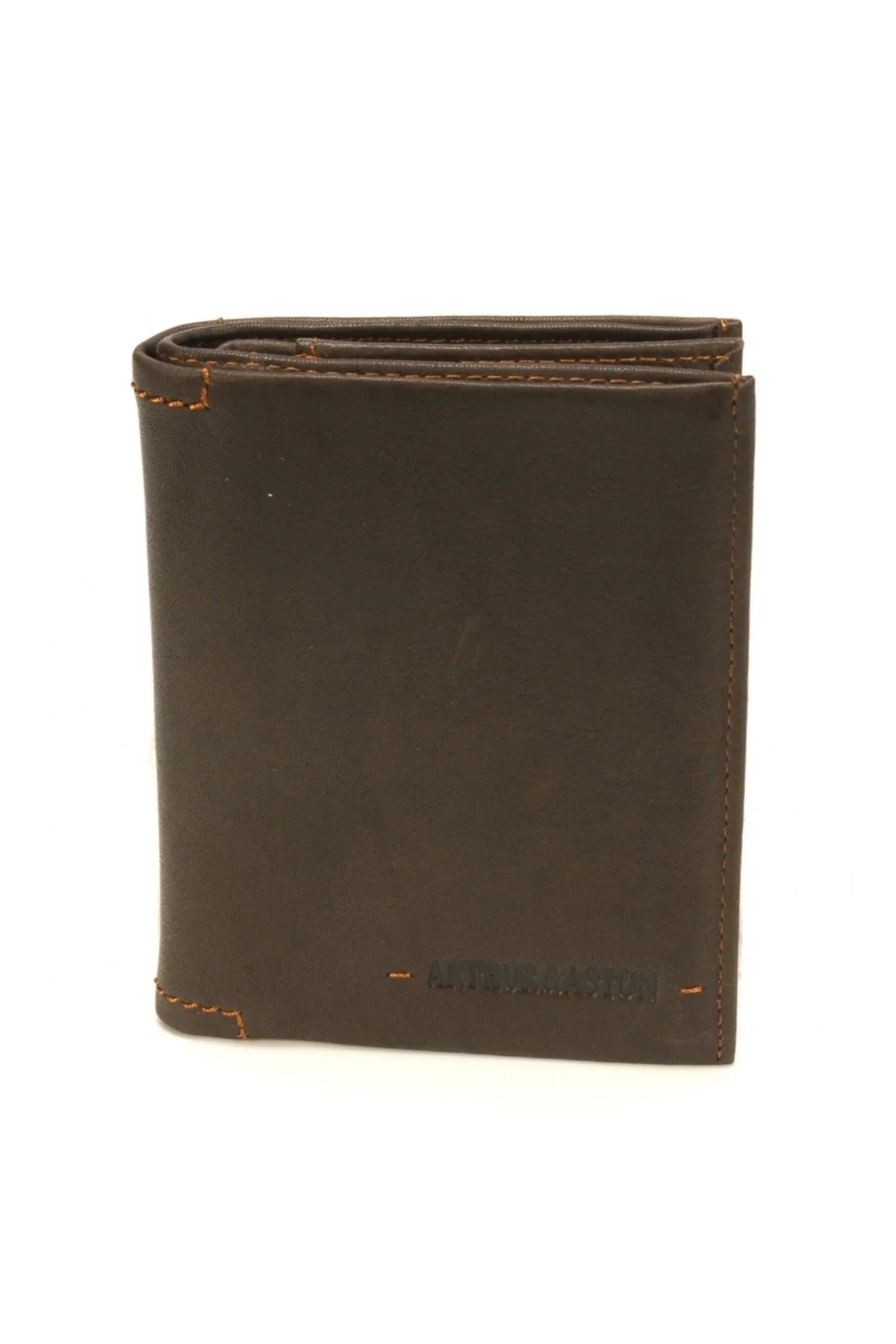 Portefeuille en cuir pleine fleur pour homme marron