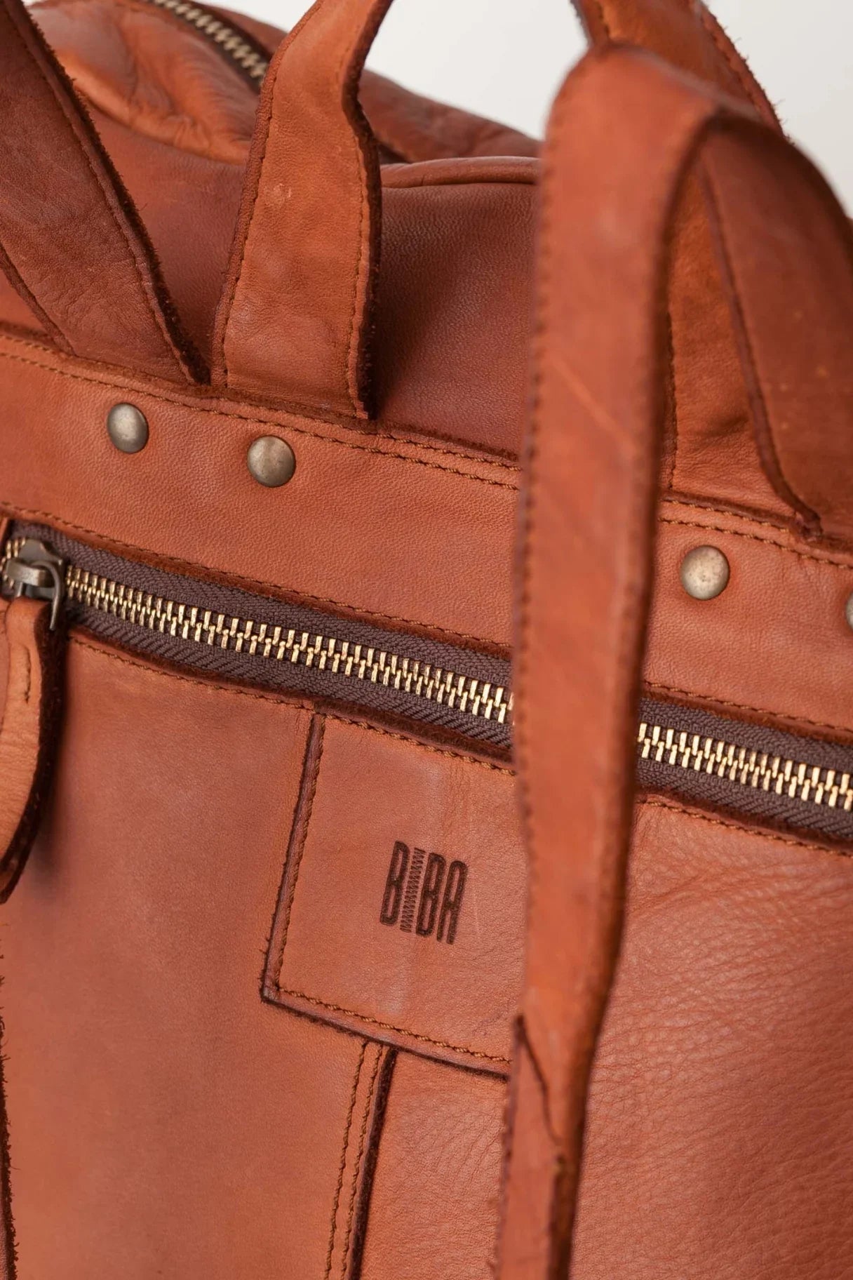 Sac à dos mixte en cuir - poche