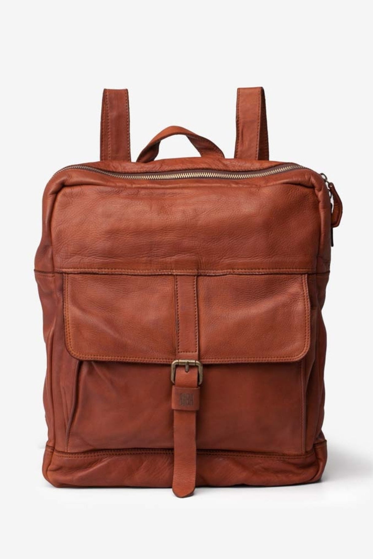 BIBA - Sac à dos en cuir marron - Nappa