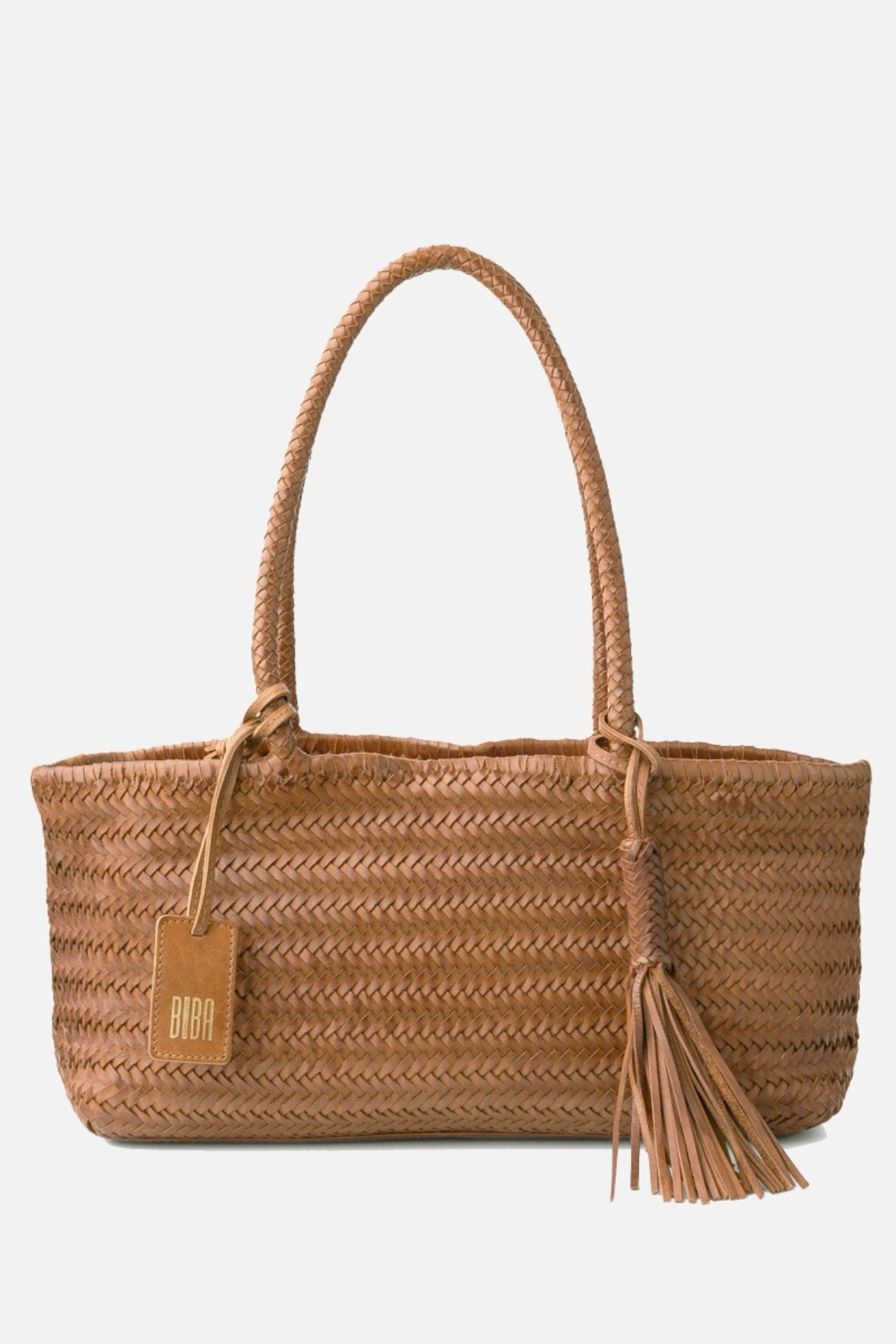 Sac baguette en cuir tressé Perkins PER10L