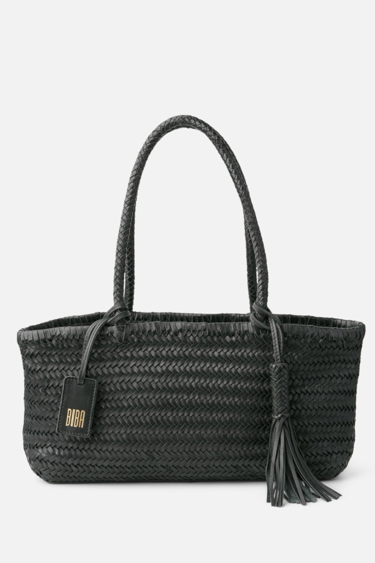 Sac baguette en cuir tressé Perkins PER10L