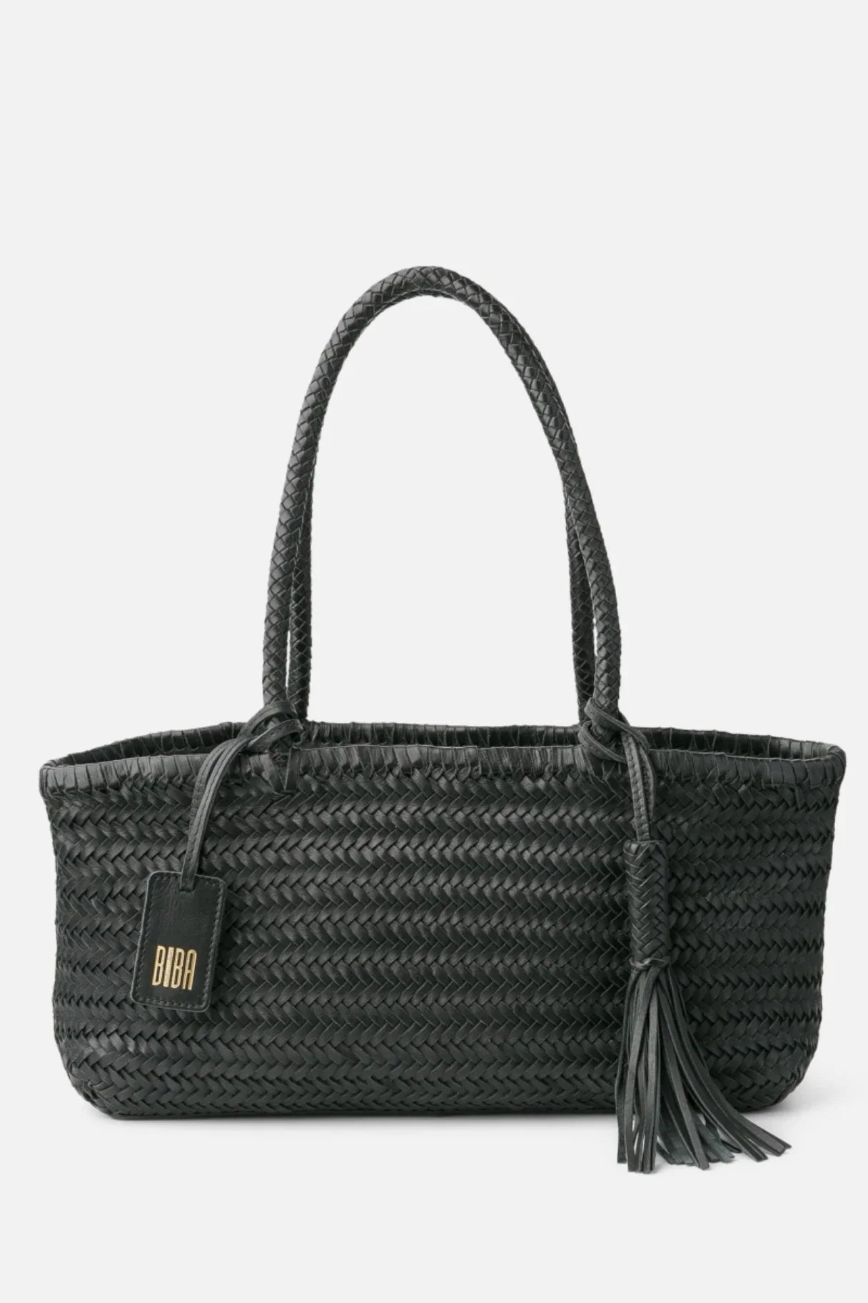Sac baguette en cuir tressé Perkins PER10L