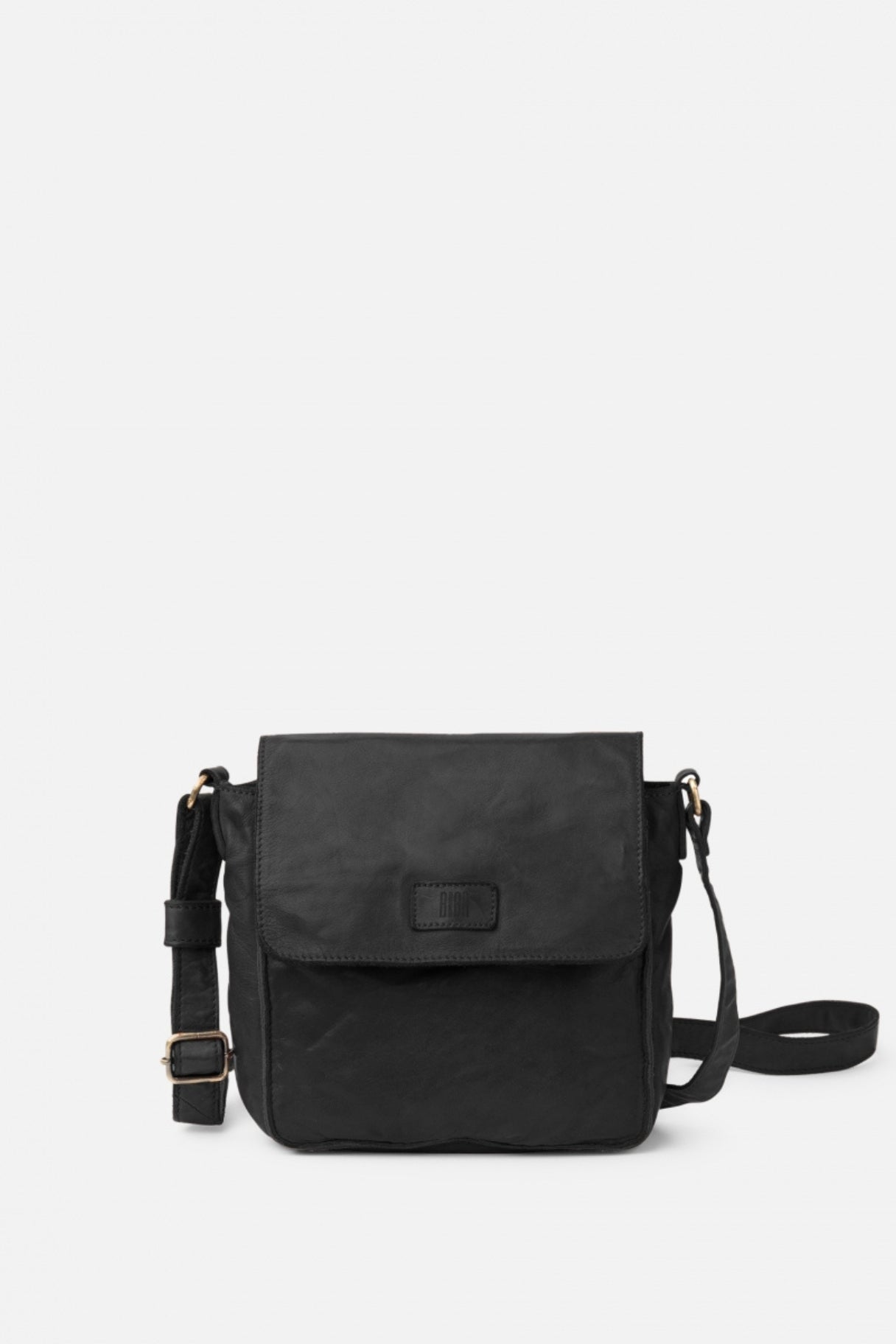 Sac bandoulière Biba Alex ALE4L en cuir noir avec poches multiples