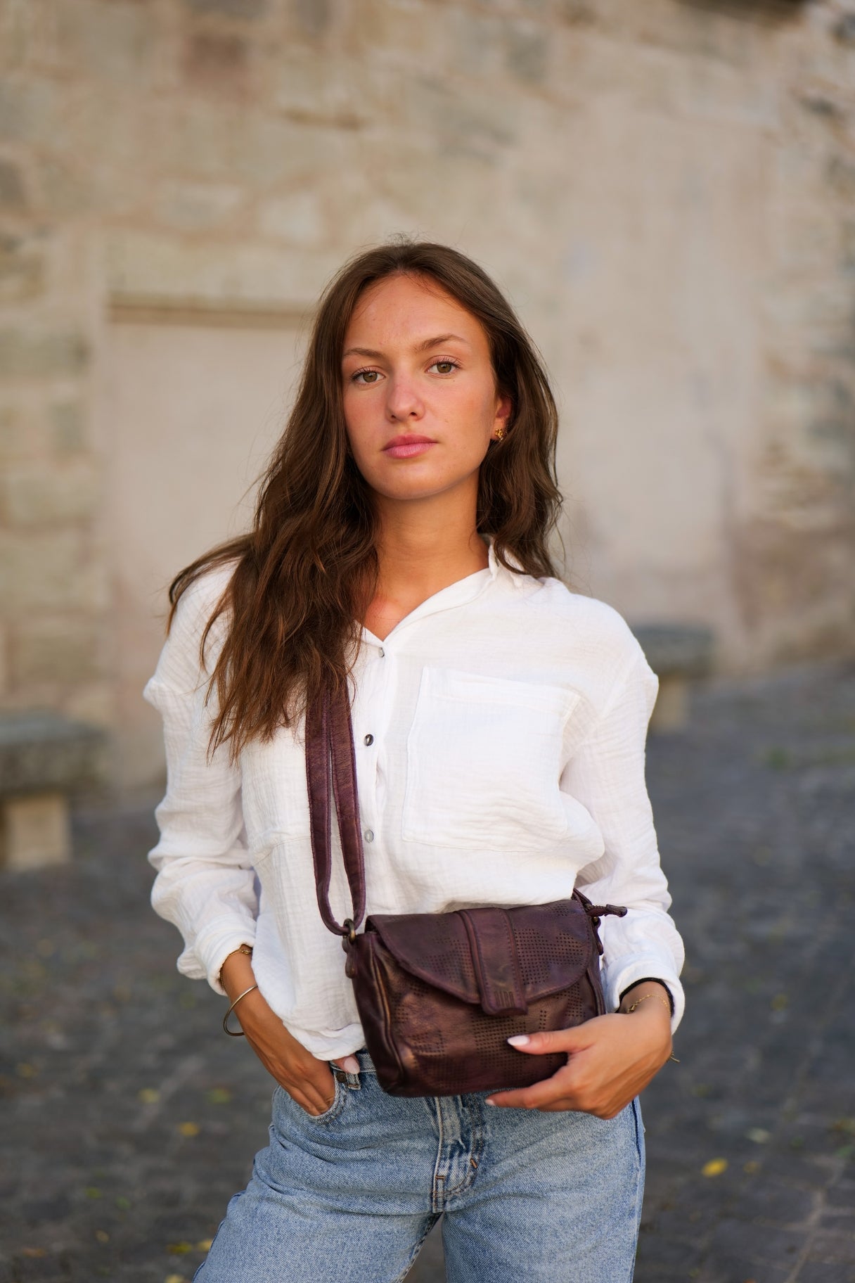 Sac bandoulière en cuir Kaysville KAY1L – BIBA