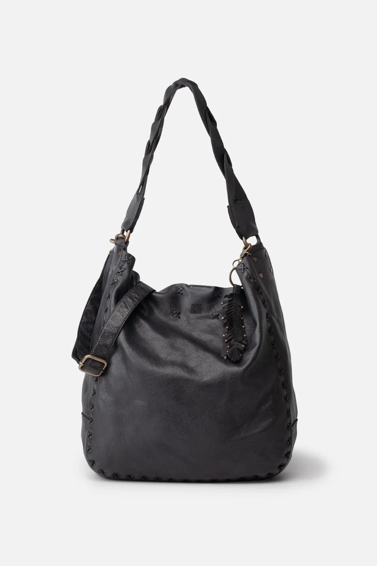 BIBA - Sac à main en cuir de couleur noir