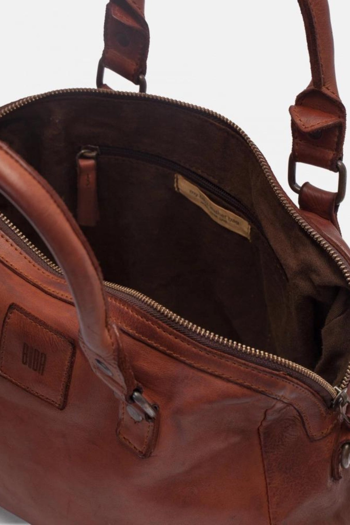 Sac bowling en cuir BIBA - intérieur