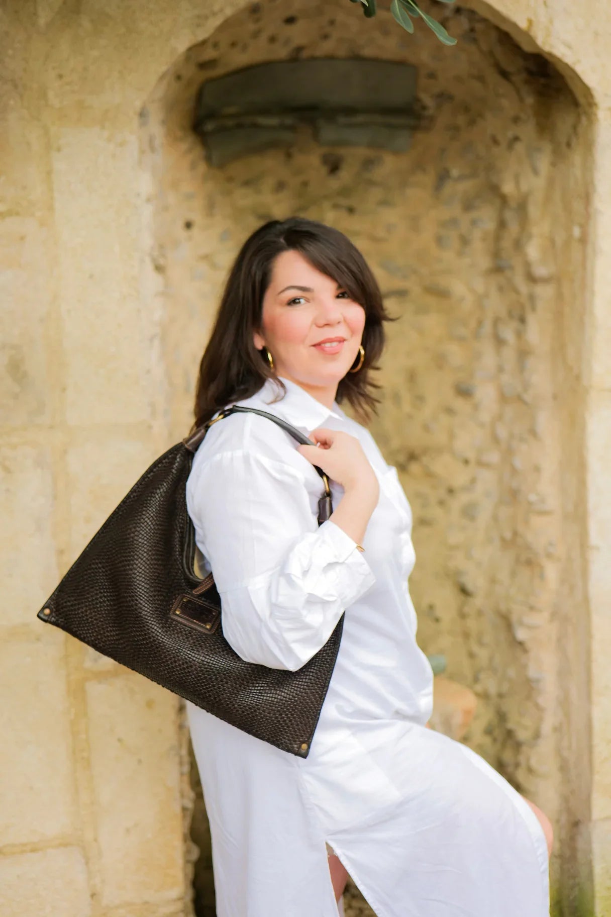 R waves Bosal BOD60 Cuir tressé avec cuir brut Couleur naturelle Marron