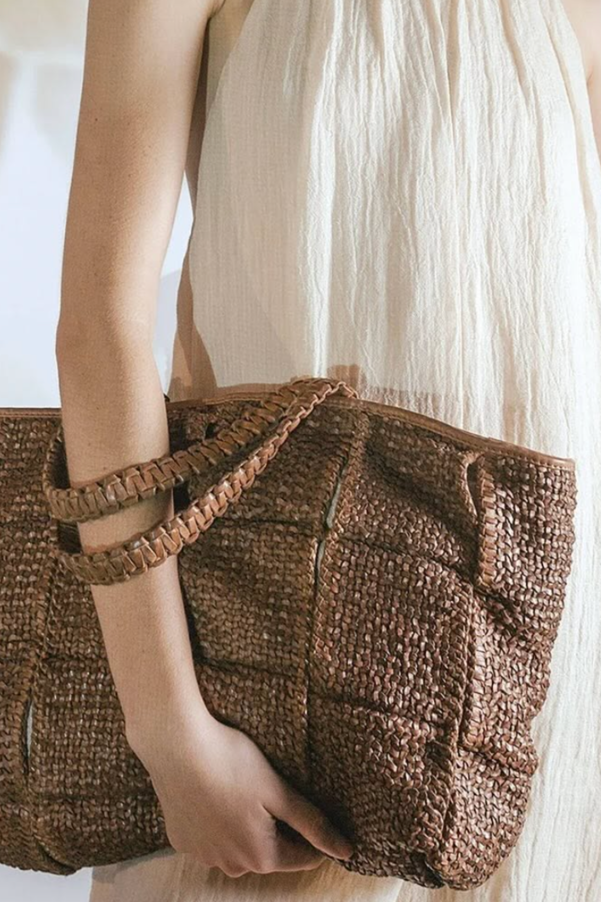 Sac Biba en cuir tressé KET1L