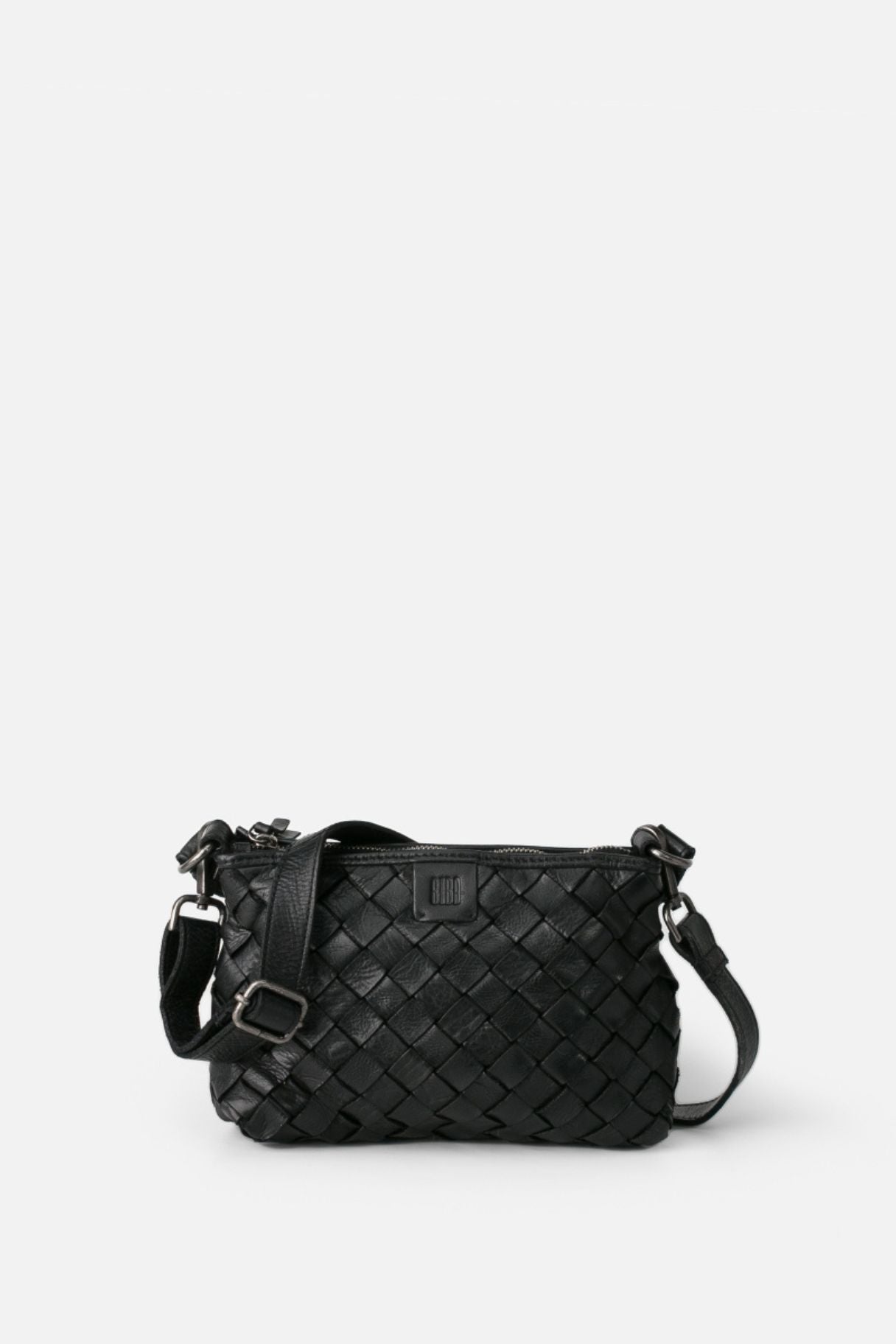 Petit sac en cuir tressé noir - Nappa maroquinerie