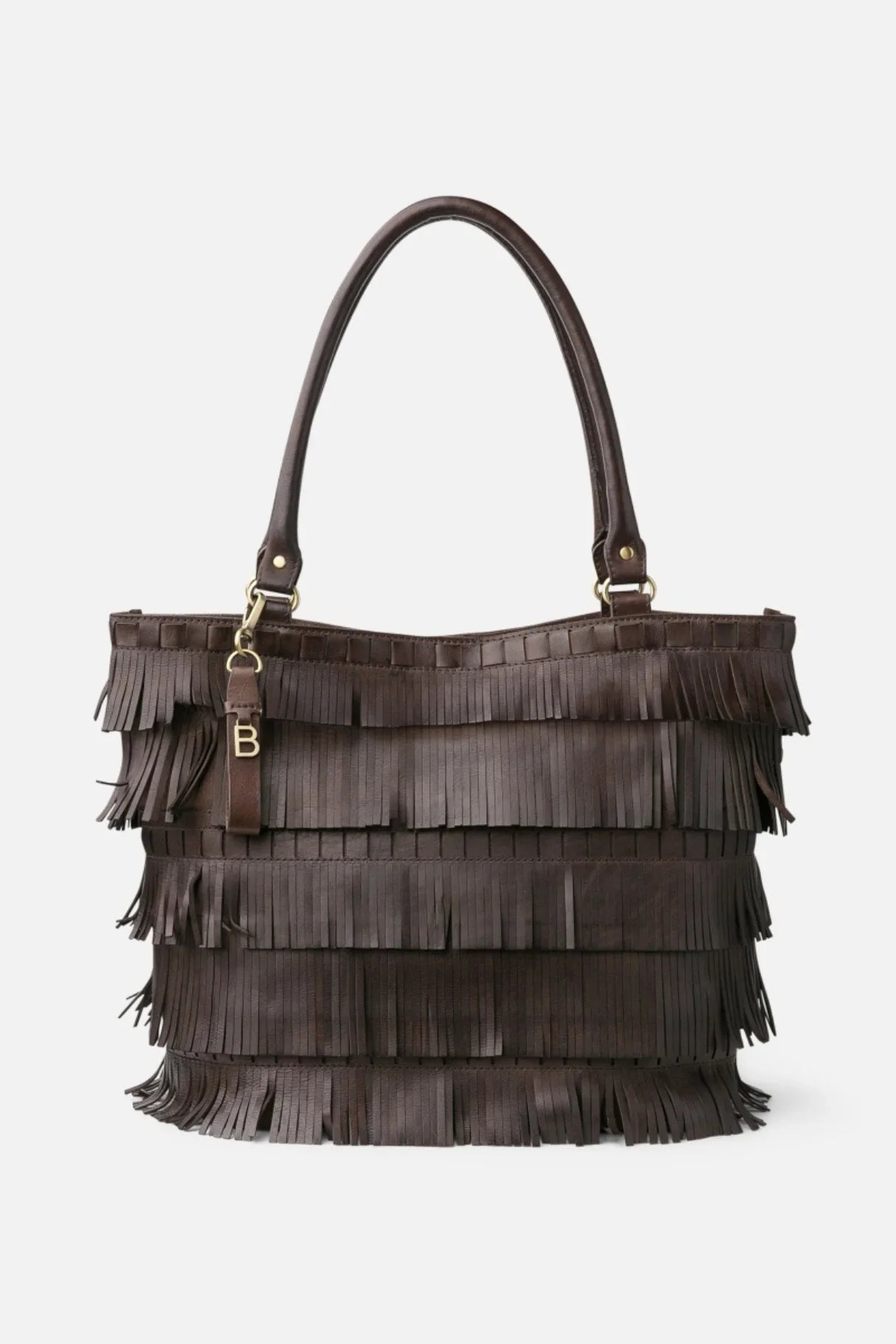 Zoom franges du sac BIBA Kahoka KAK1L marron