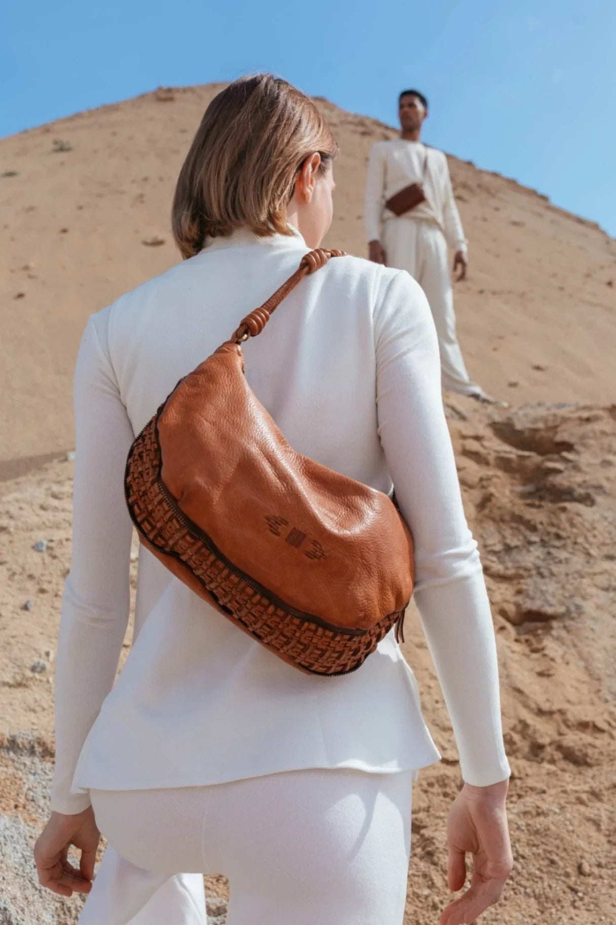 Sac hobo Niland NIL1L de Biba - couleur camel