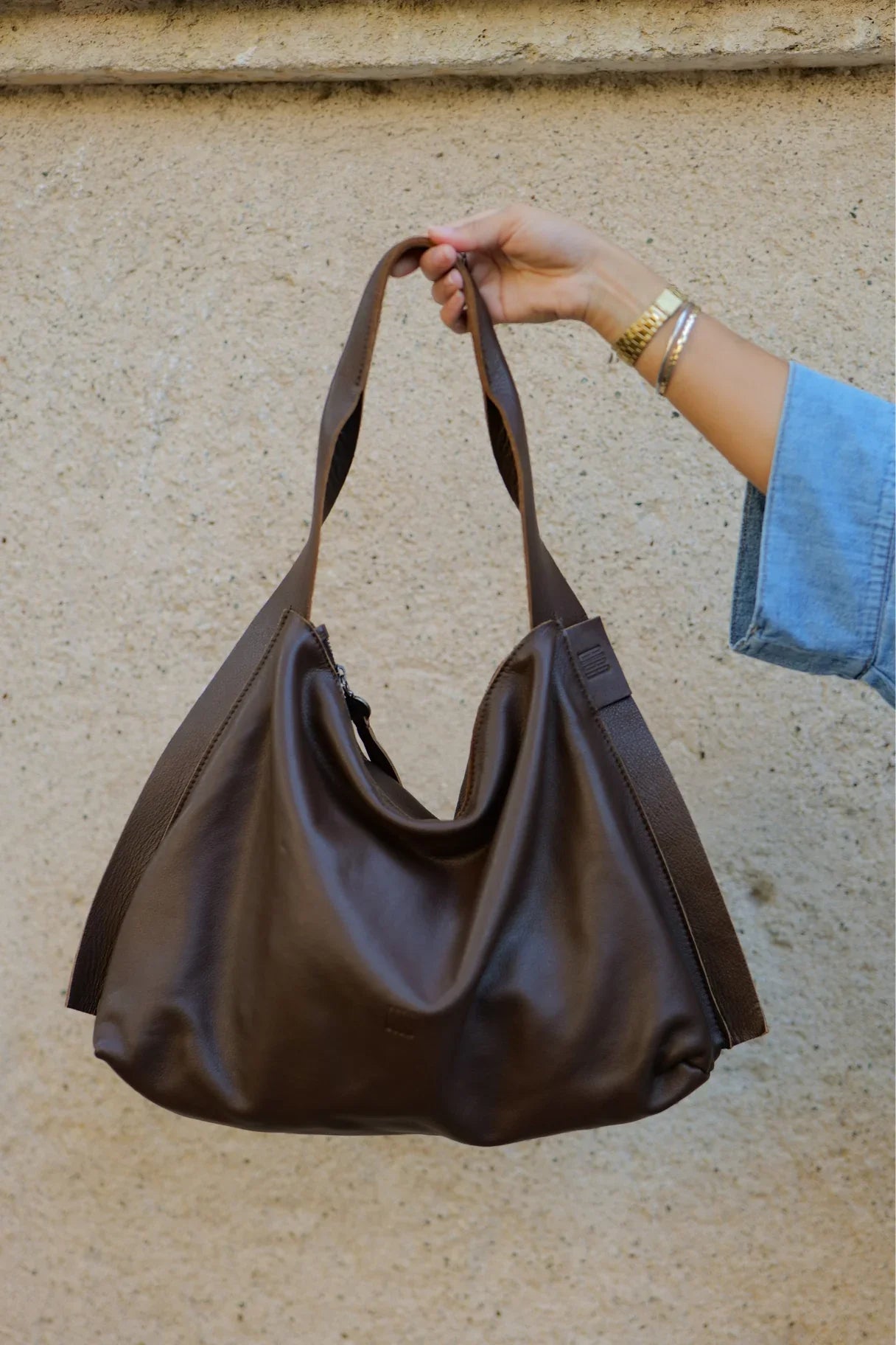 Sac hobo en cuir Vienna VIE1L – BIBA