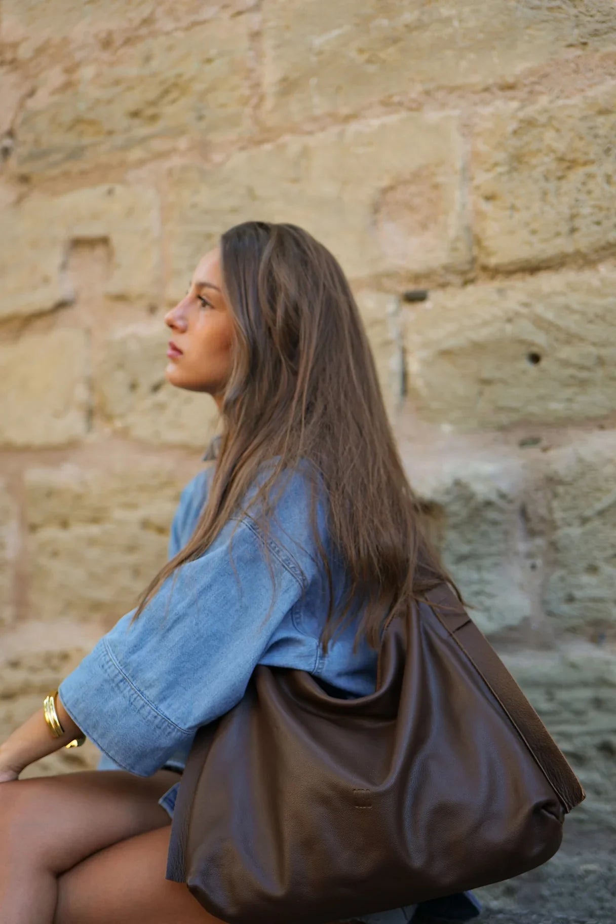 Sac hobo en cuir Vienna VIE1L – BIBA