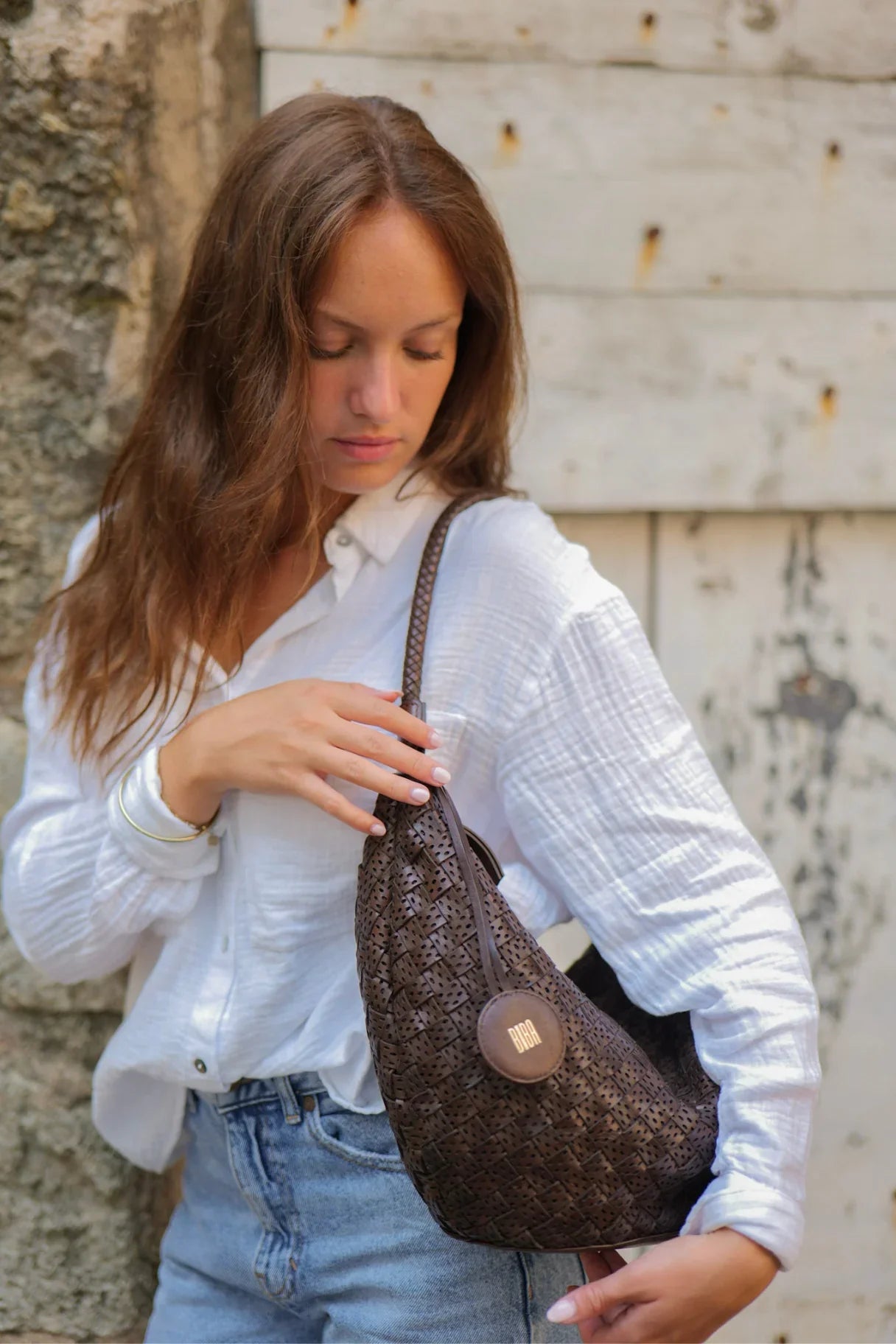 sac à main BIBA Monowi MOI1L marron foncé