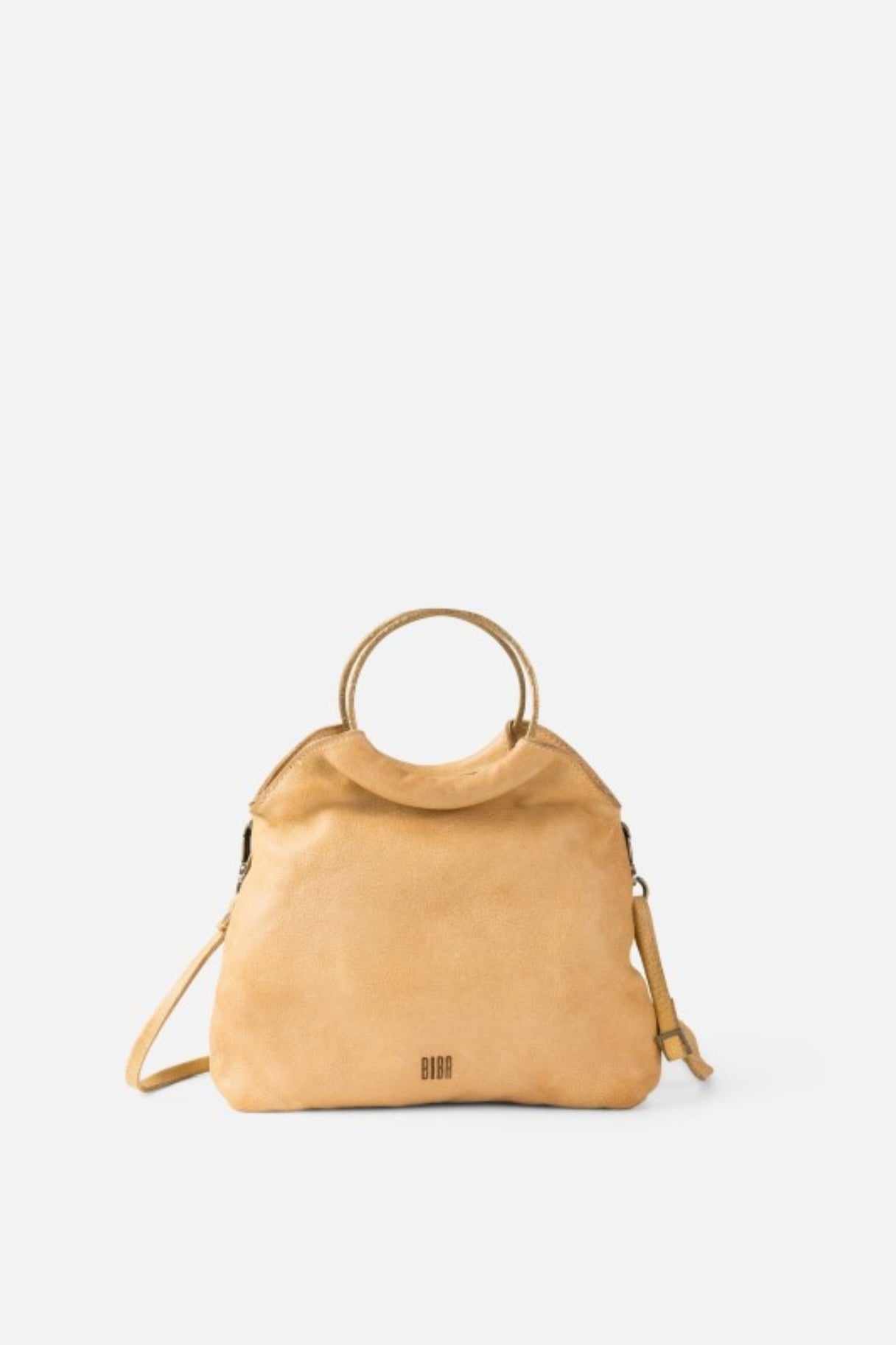 Rox ROX1L – Sac à main femme en cuir lavé à anses anneaux métalliques – BIBA