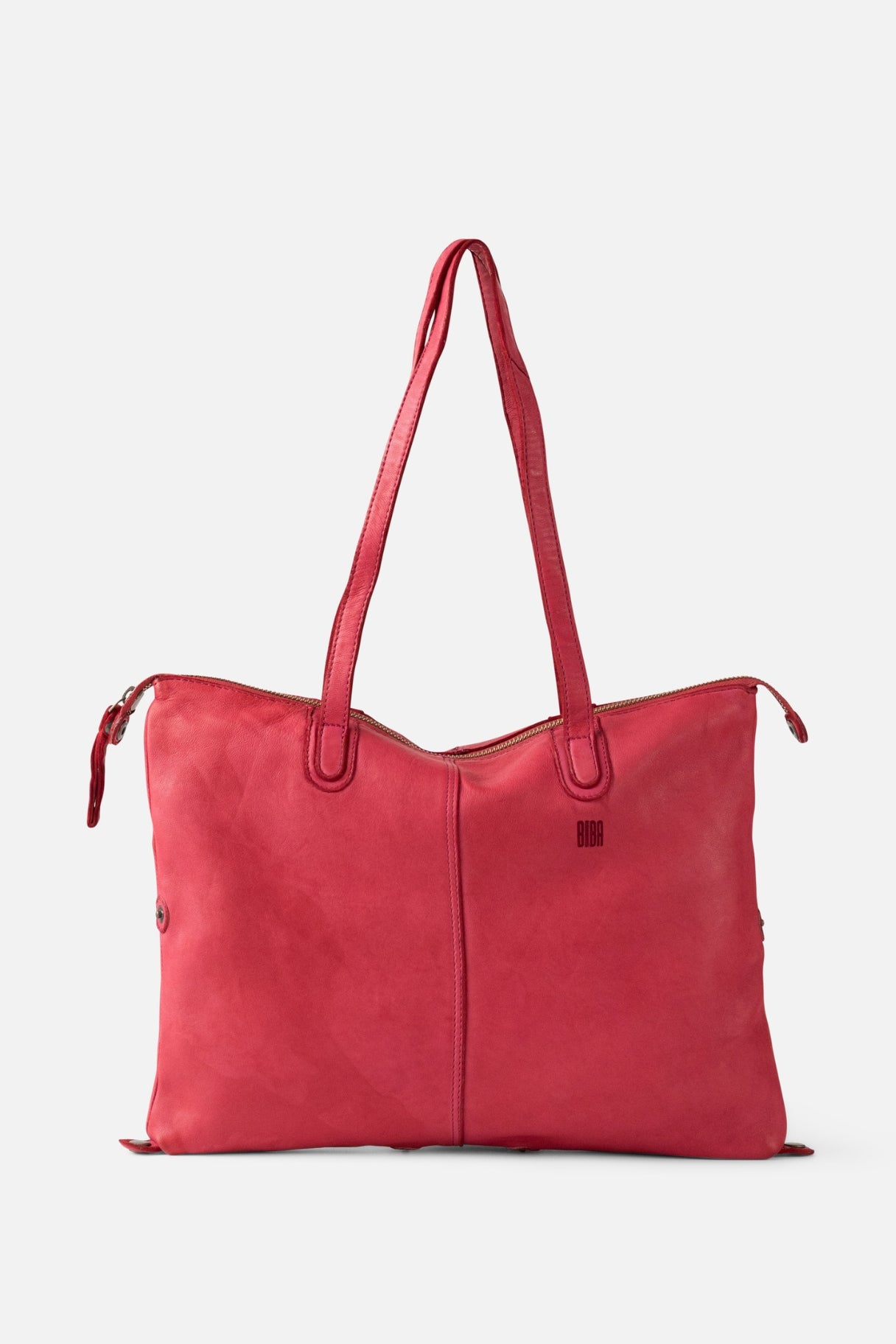 Sac shopper BIBA Hooper en cuir d'agneau fuchsia pour femme
