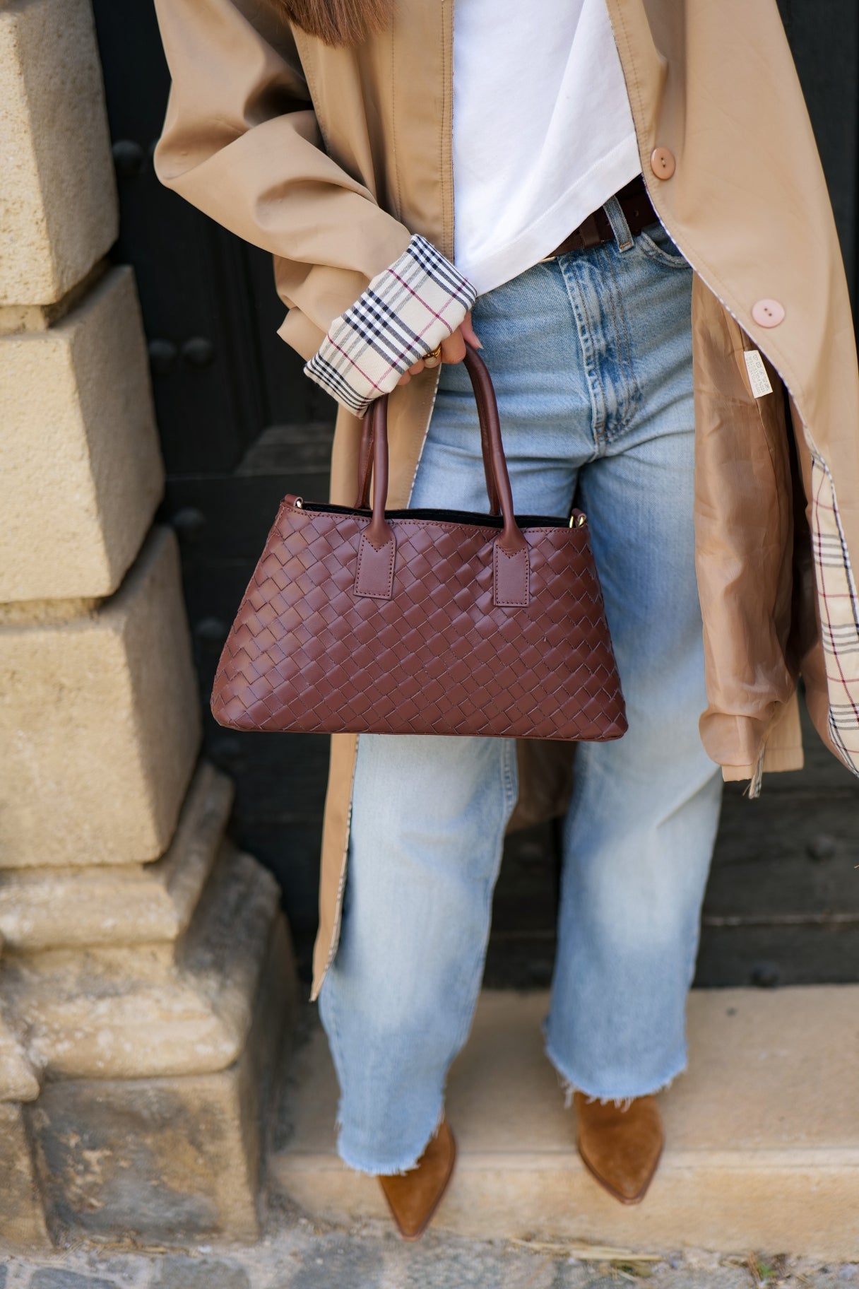 Sac Sienna en cuir tressé – Fabrication italienne