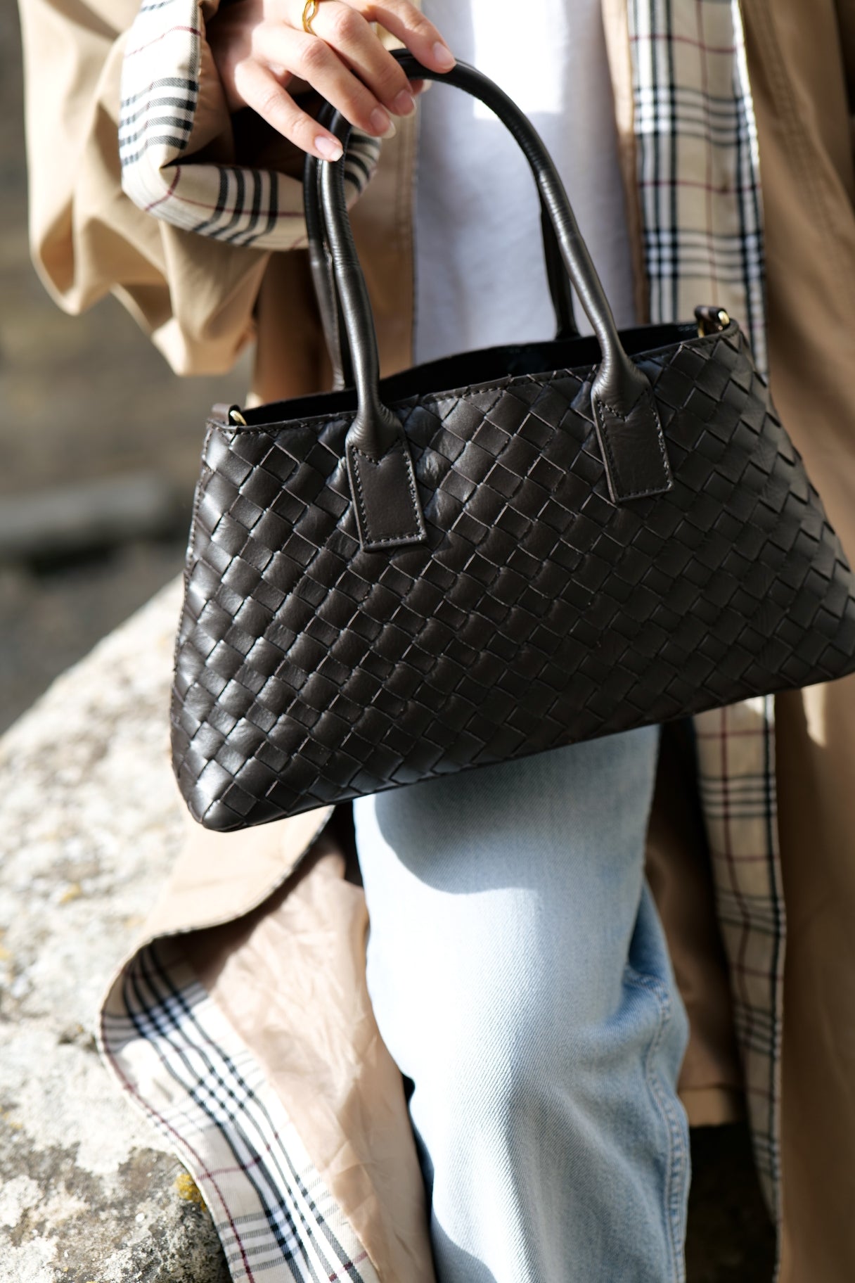 Sac Sienna en cuir tressé – Fabrication italienne