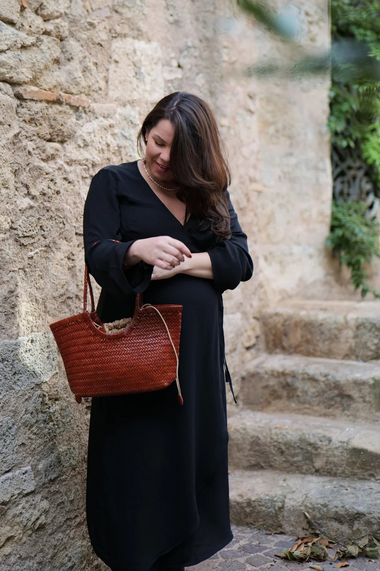 Sac cabas en cuir tressé Tessera – fabrication italienne