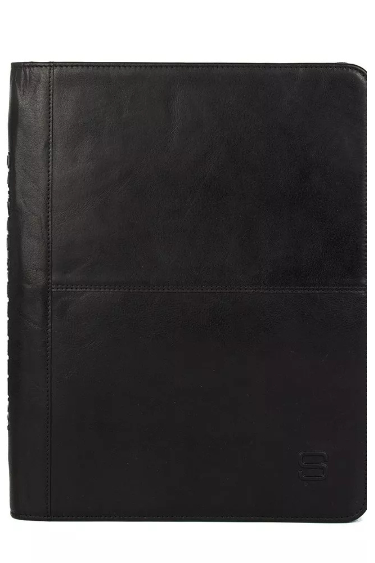 Schrijfmap cuir noir Boston Spikes & Sparrow porte documents A4