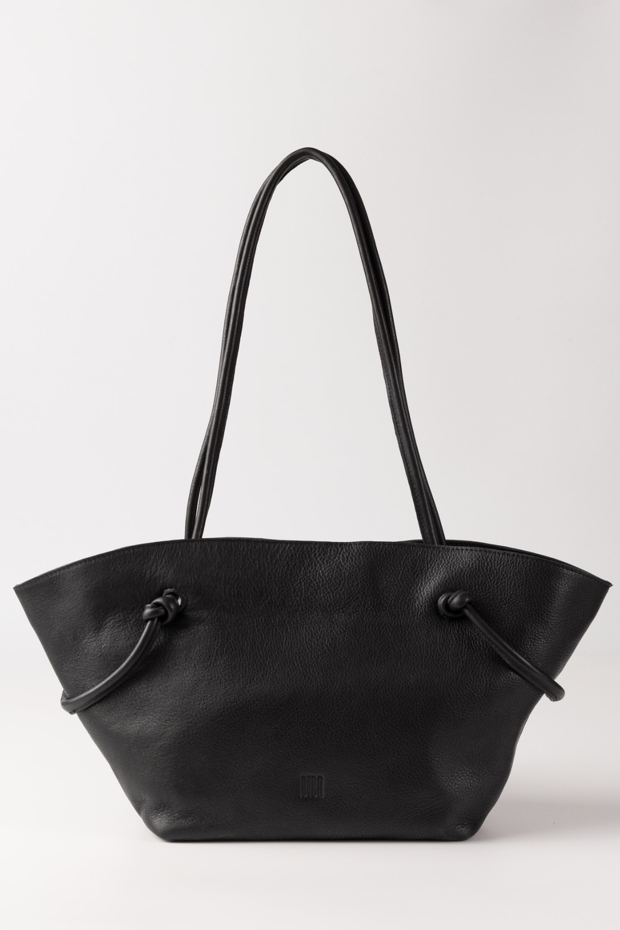 Sac cabas en cuir noir BIBA Minot MIN1L vue de face