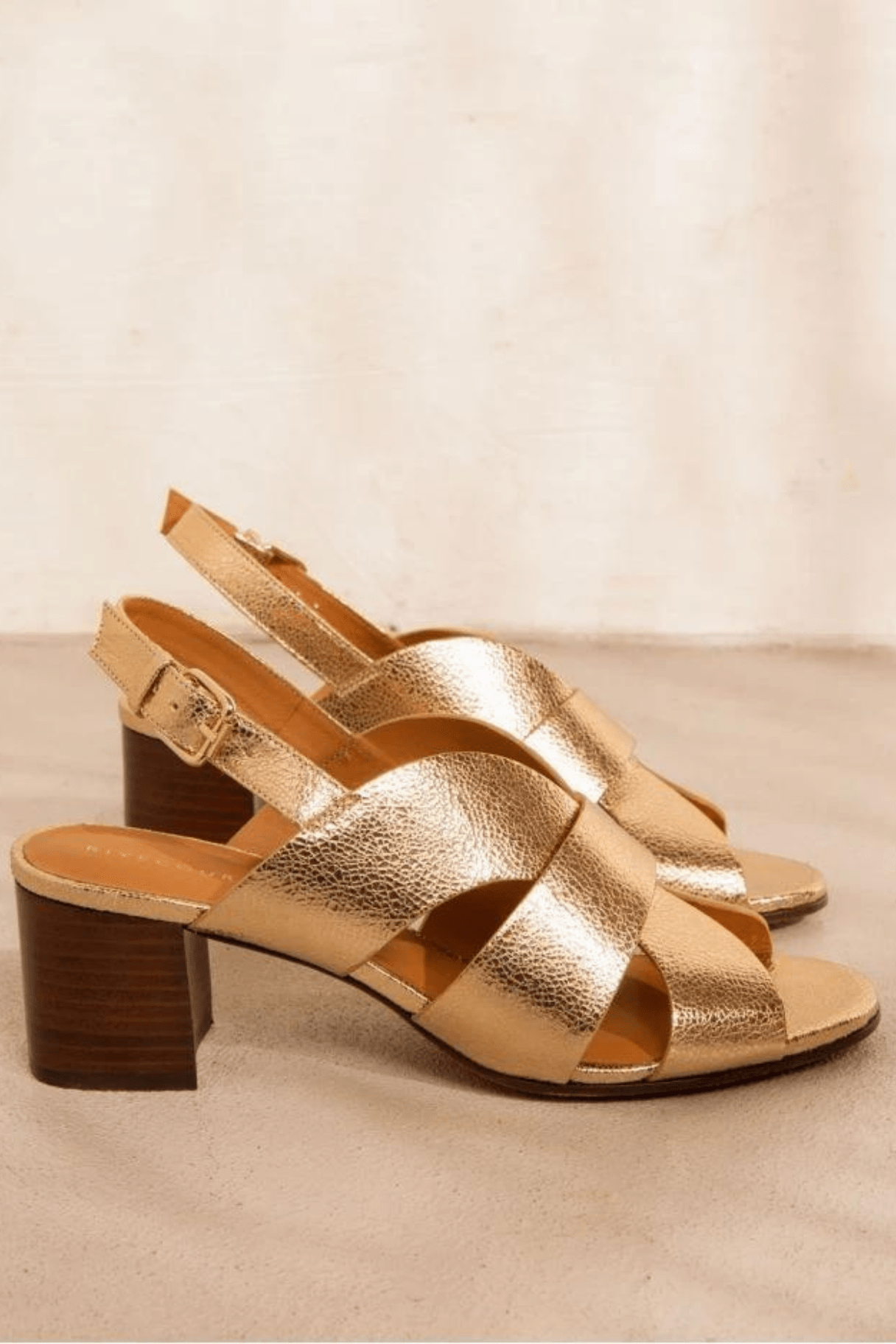 Sandales Rivecour 551 Gold - Un design incroyable pour l'été - Nappa Maroquinerie