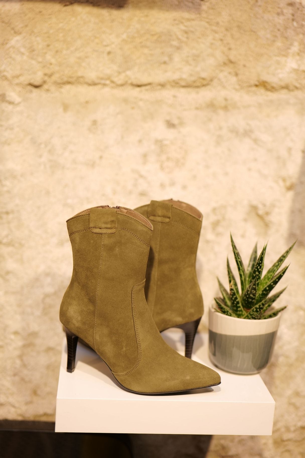 Bottines kaki talons online