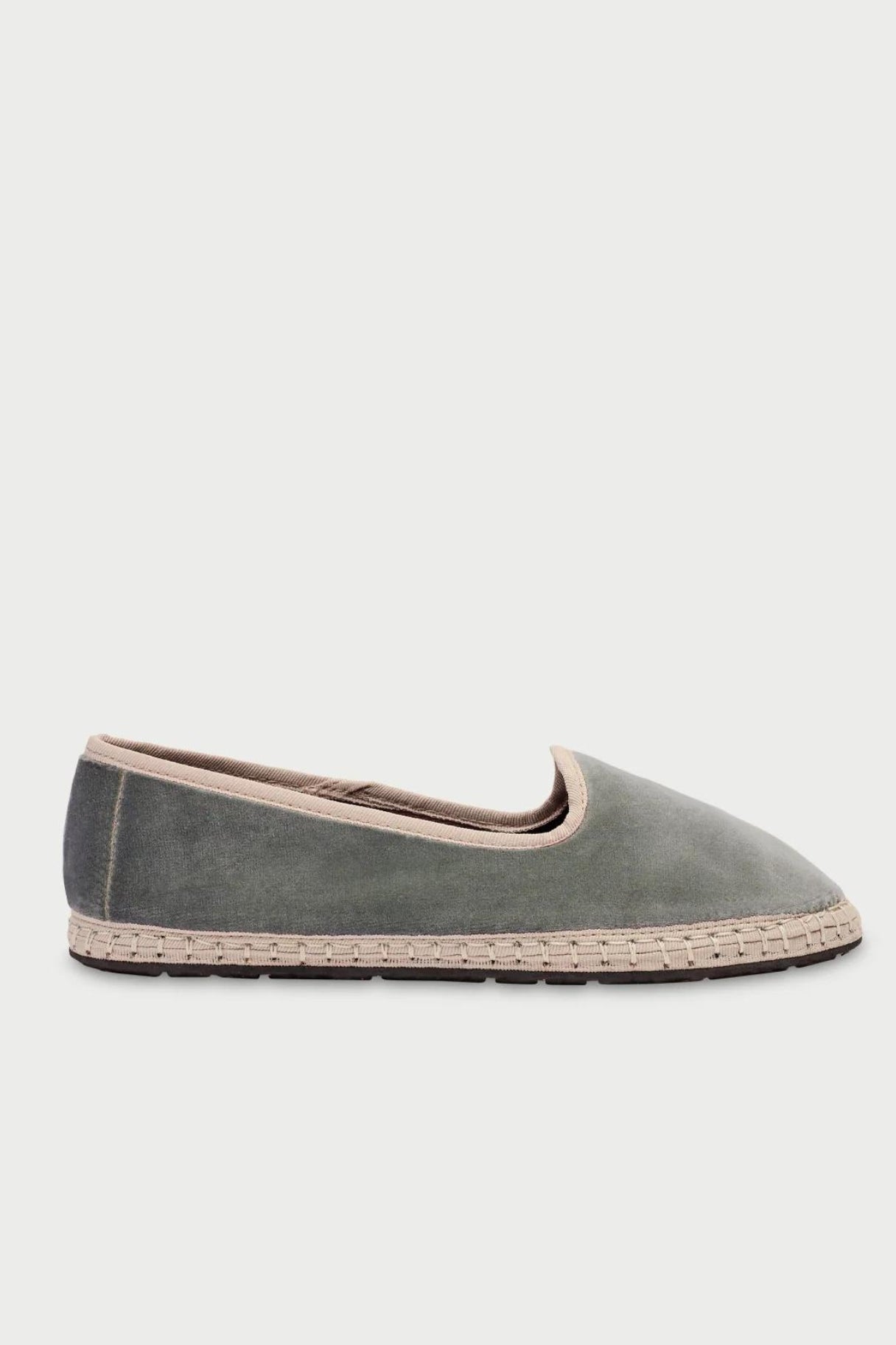 Espadrilles Shikibu en velours vert clair - Flabelus