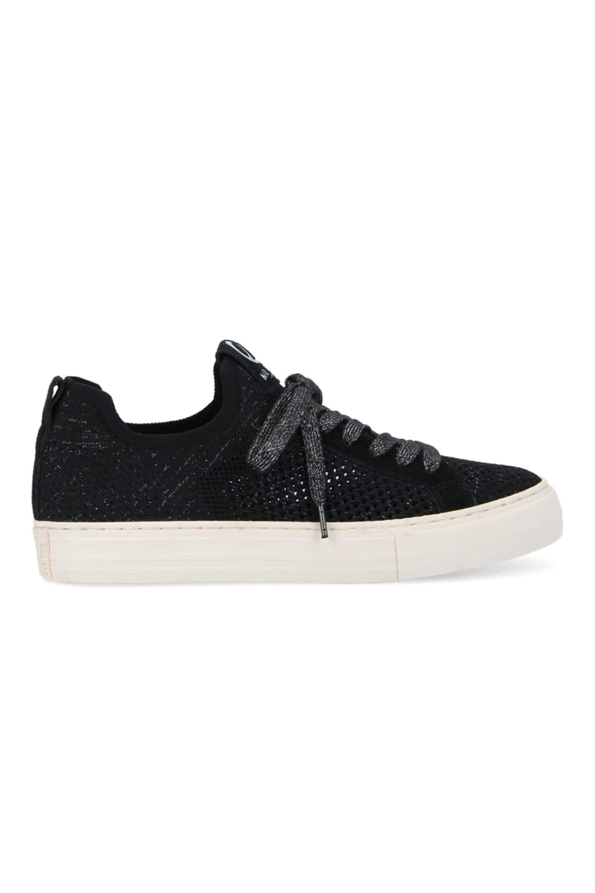 Sneakers ARCADE FLY W Flex Recycled - Black/Antik : Élégance noir et argent